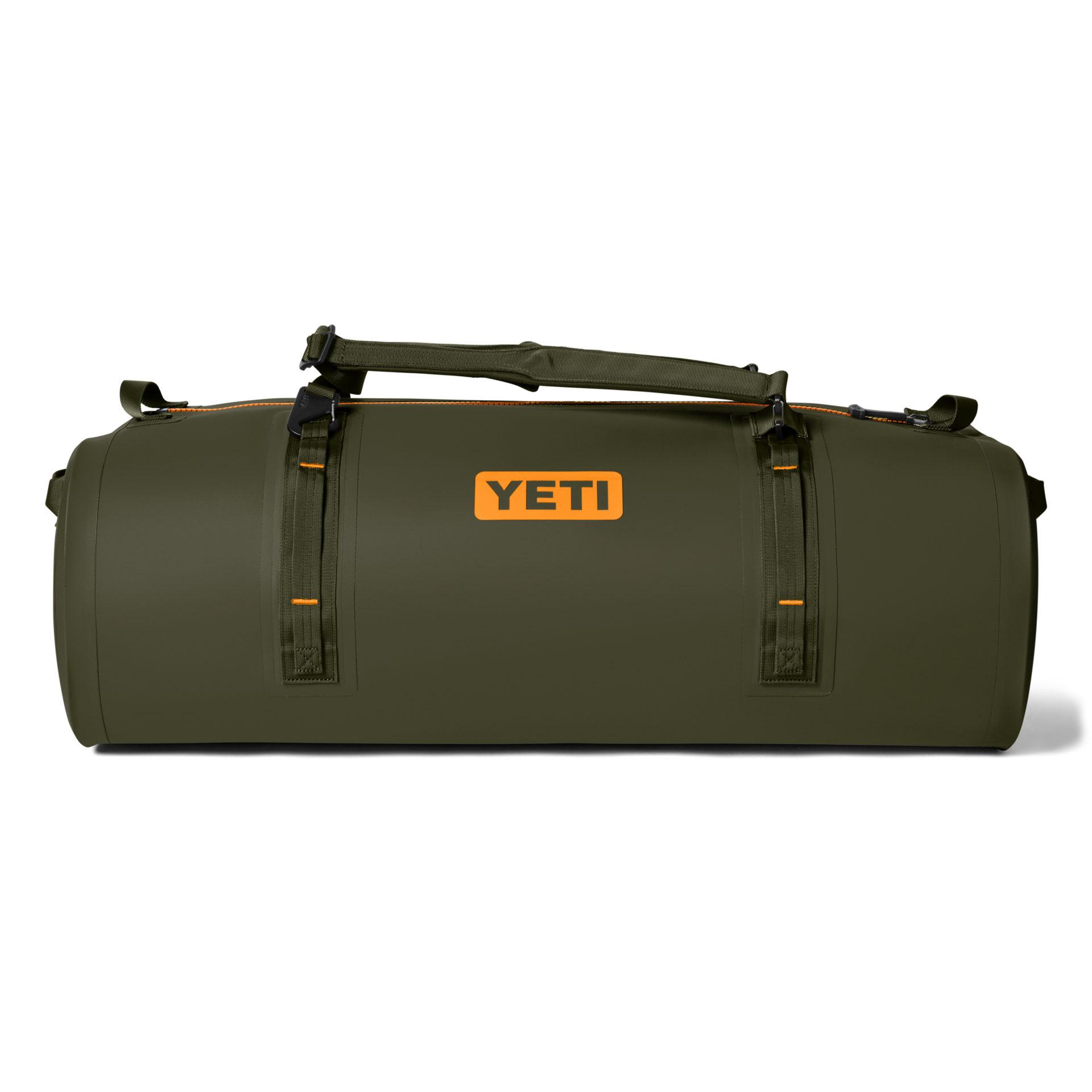 Bolso a prueba de agua de 100 L, Olive/King Crab Orange, large