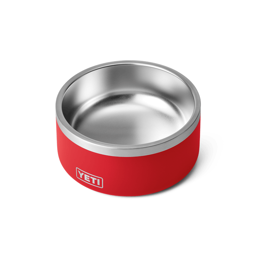 4 Dog Bowl, Rescue Red, large