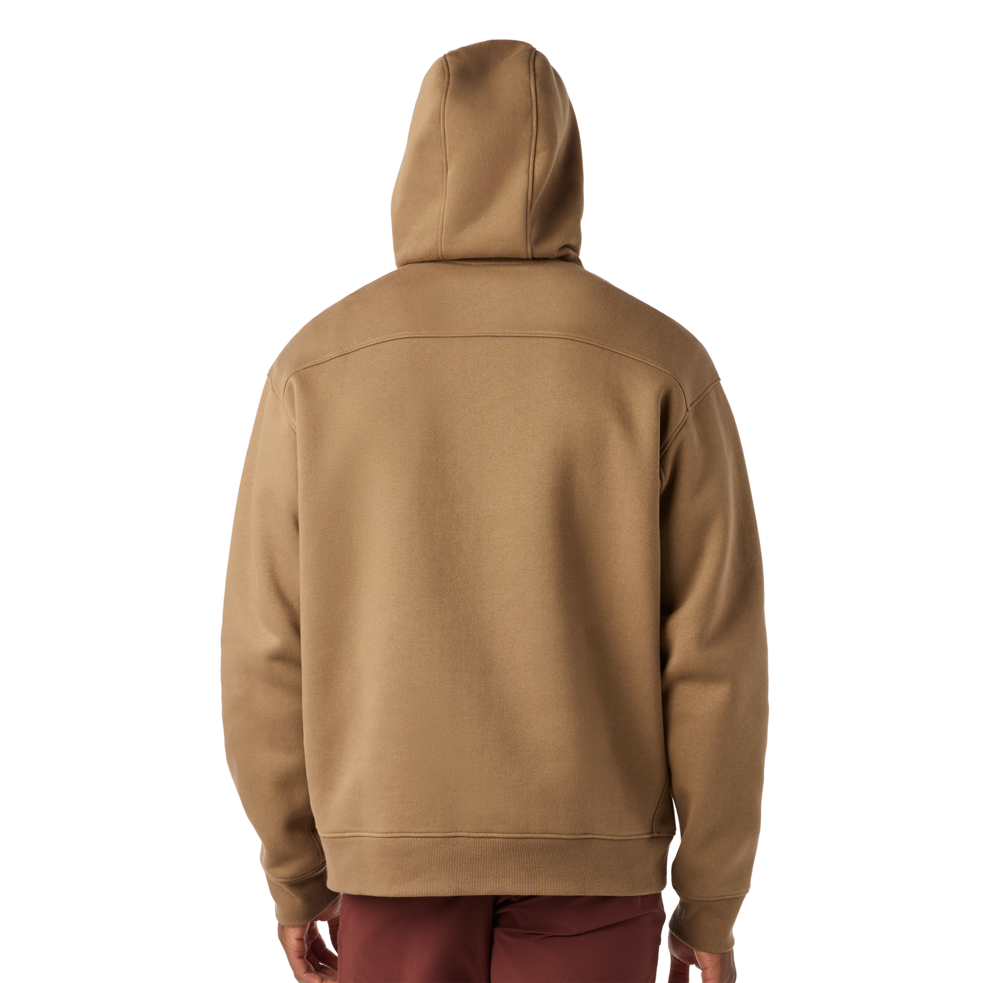 Fleece Hoodie, Brush Brown, large