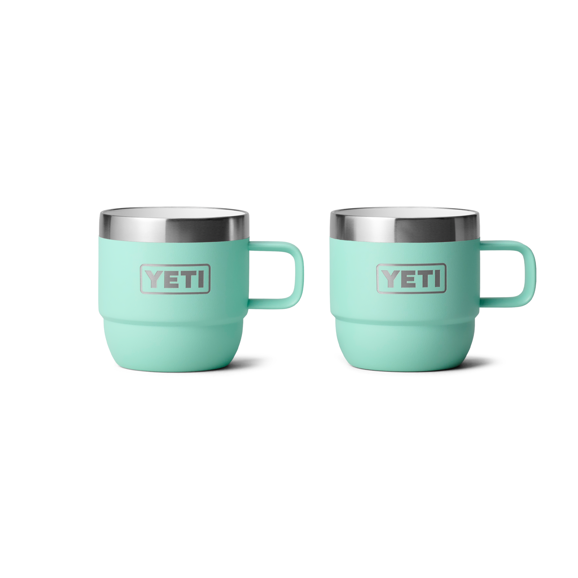 6 oz Stackable Mugs, Seafoam, large