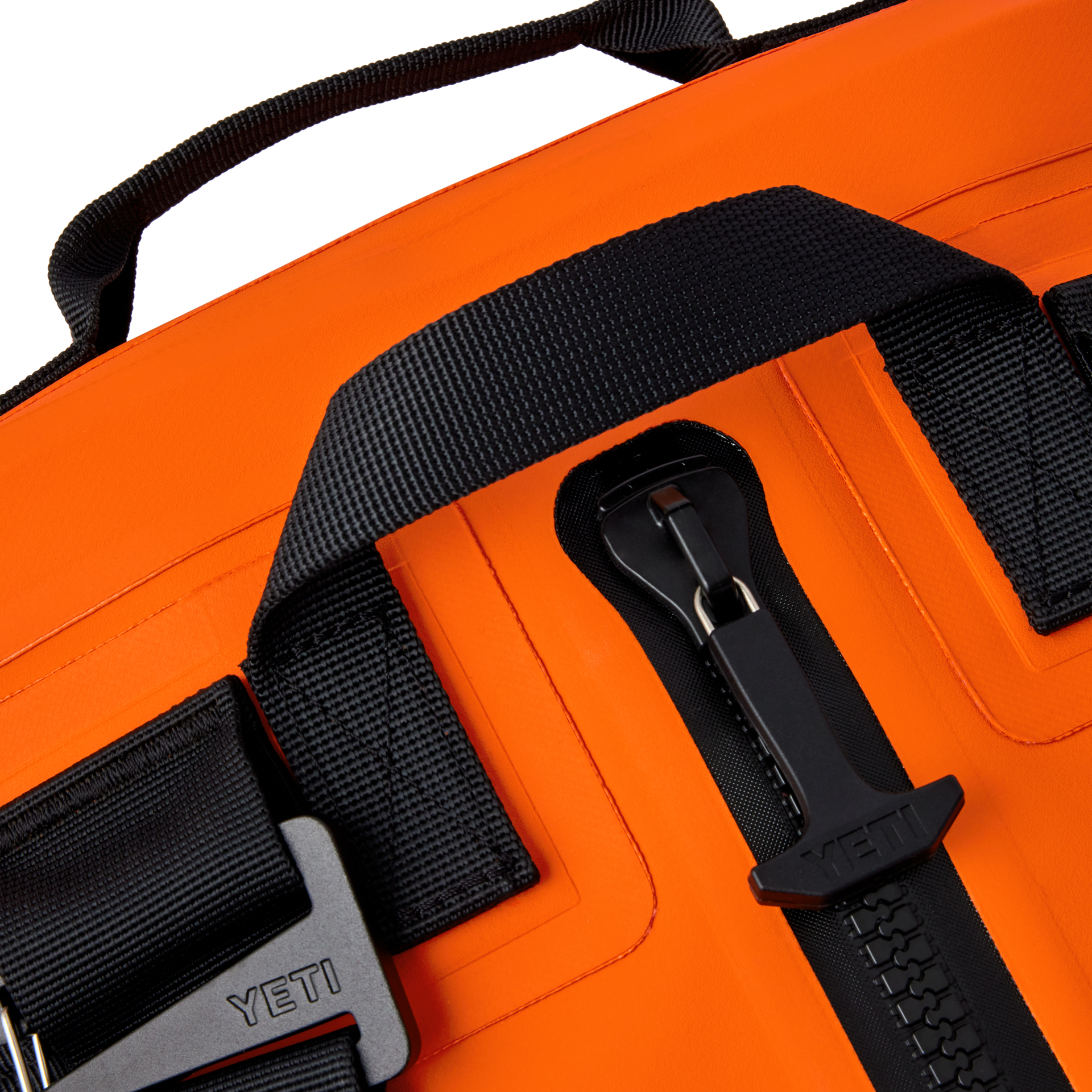 50L Waterproof Duffel, Orange/ Black, large