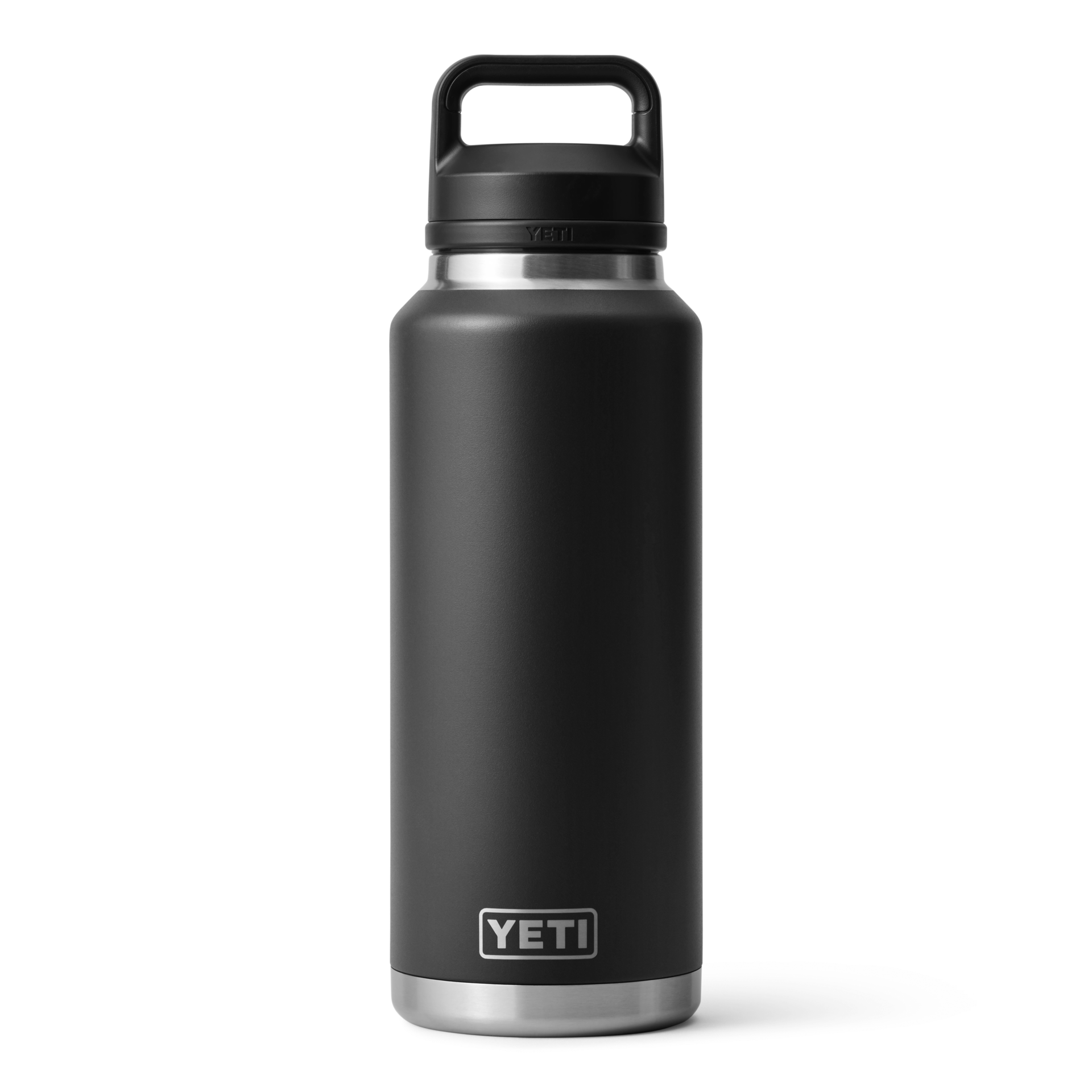 46 oz Water Bottle, Black, large