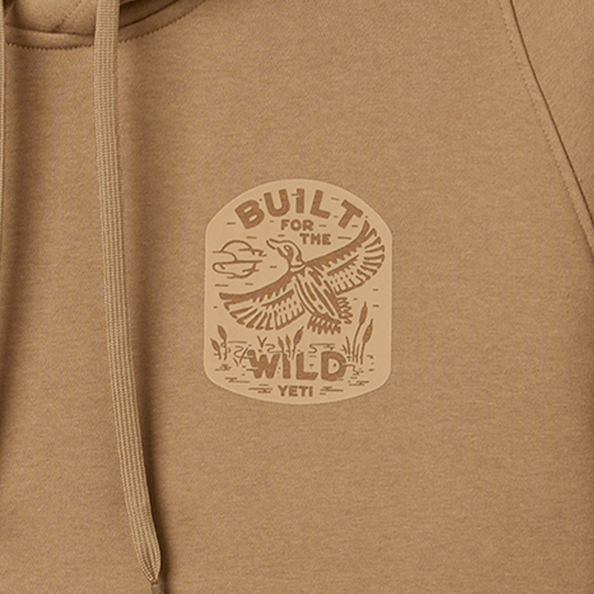 Fleece Hoodie, Brush Brown, large