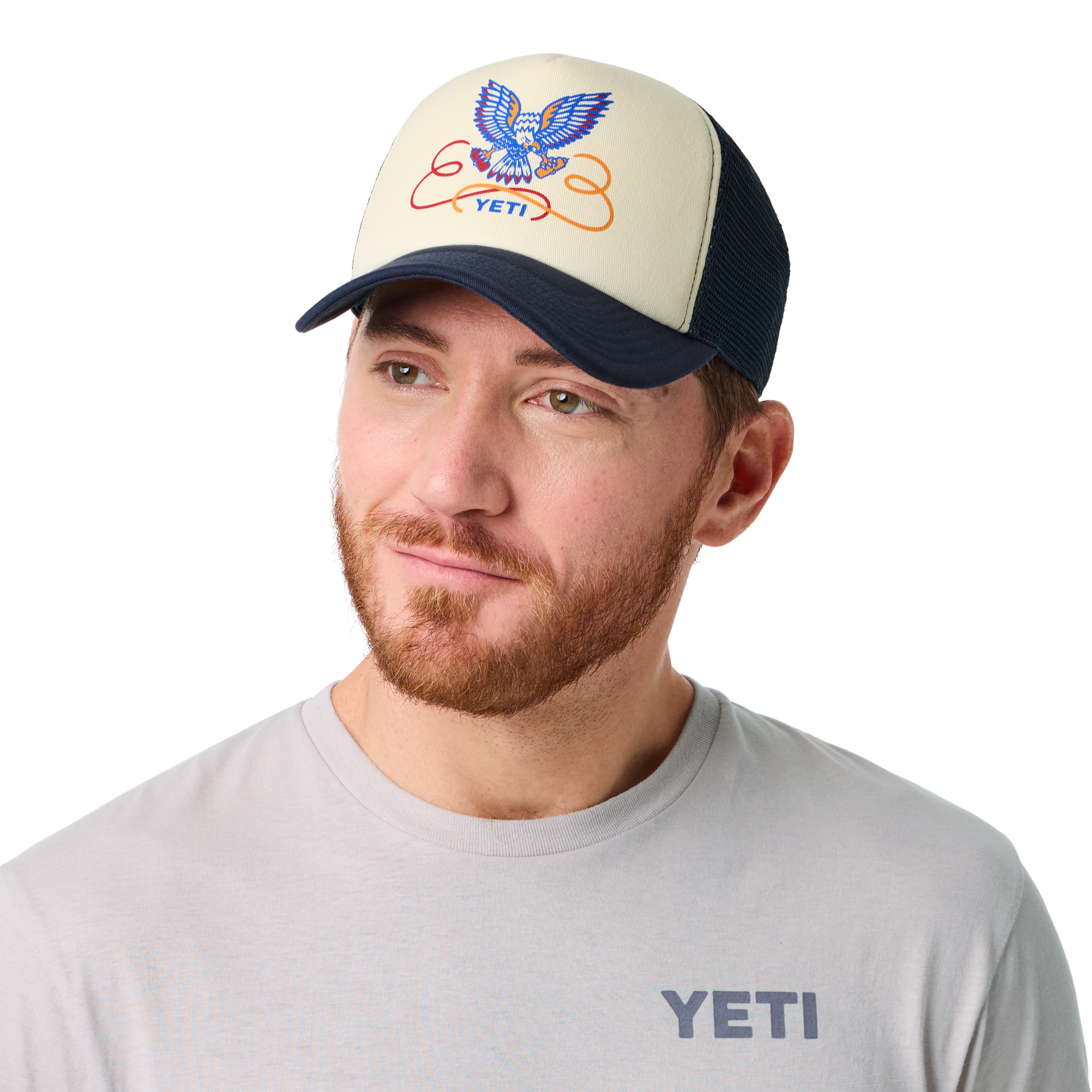 Mid Pro Trucker Hat, Navy, large