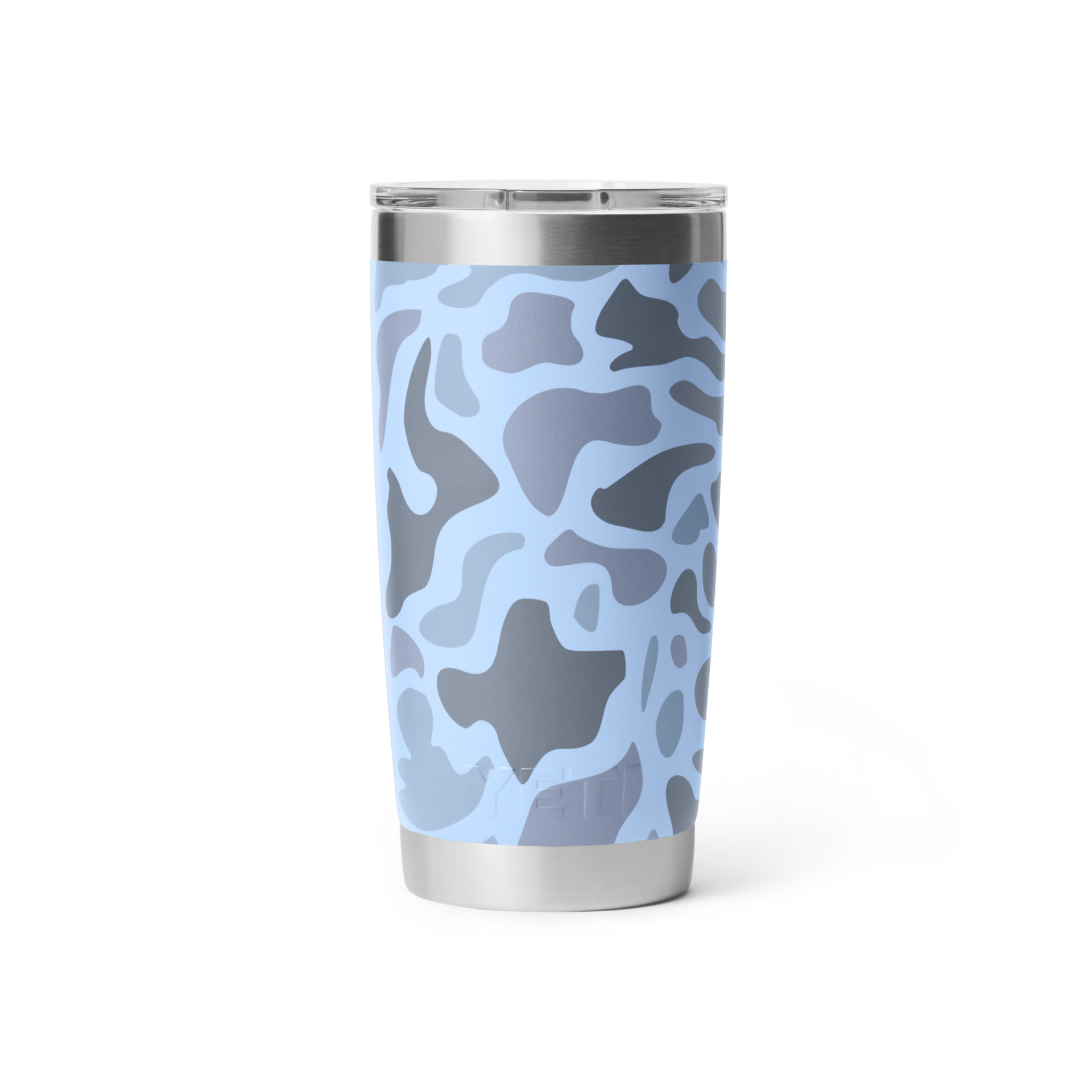 20 oz Tumbler, Blue Camo, large