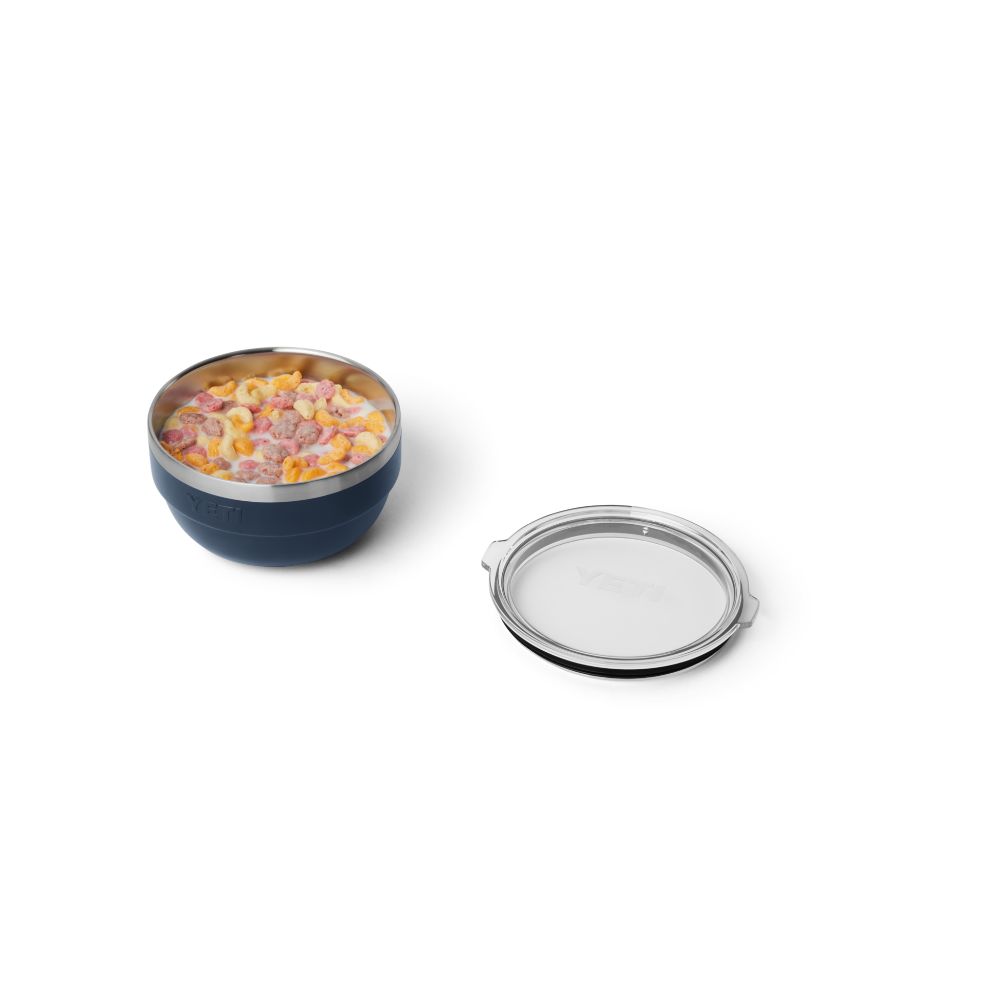 1 QT Insulated Bowl, Navy, large