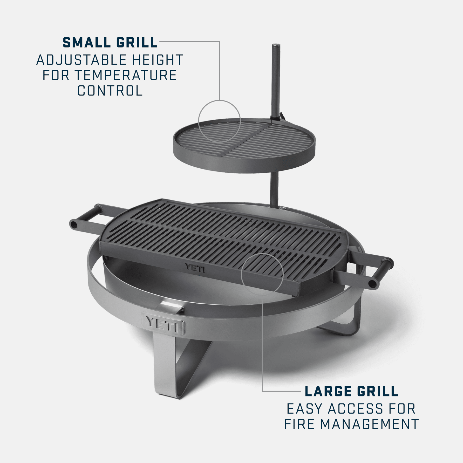 Fire Pit Grill Kit, , large