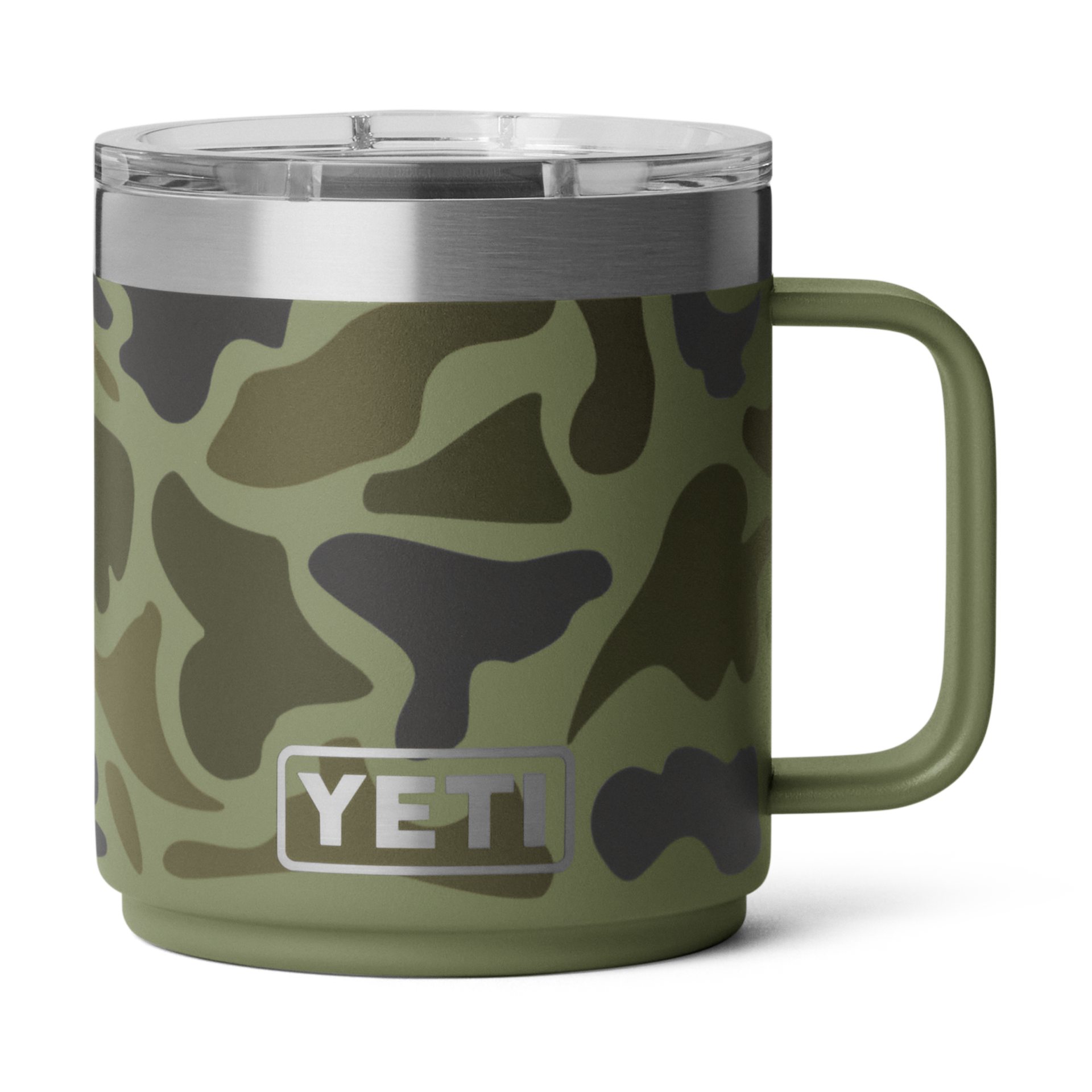 295 ml Stackable Mug, Olive Camo, large