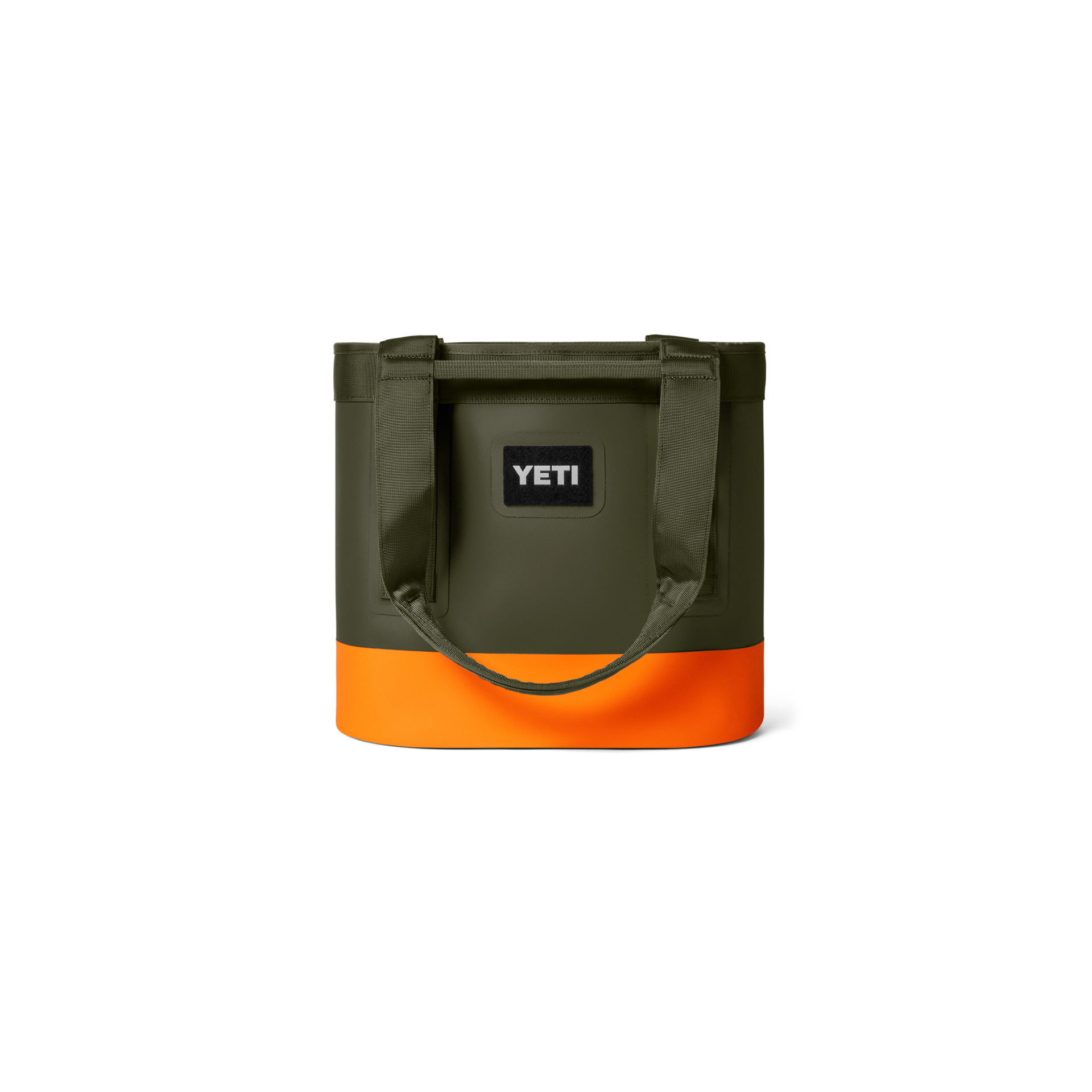 20 Carryall Tote Bag, Olive/King Crab Orange, large