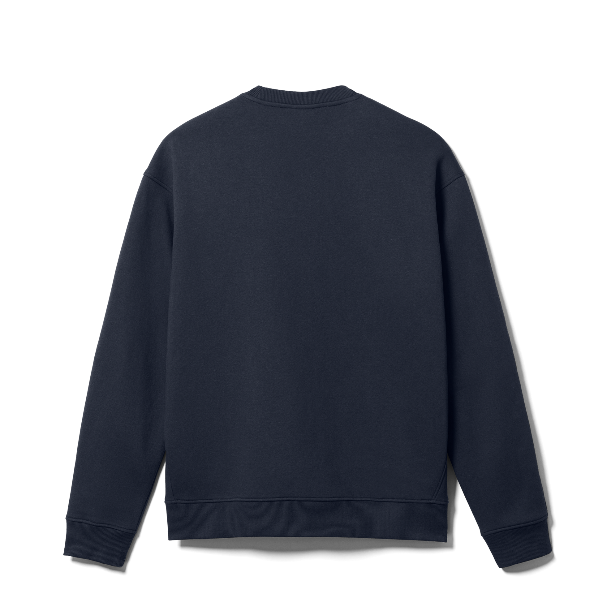Pullover Fleece Crew Neck, Navy, large