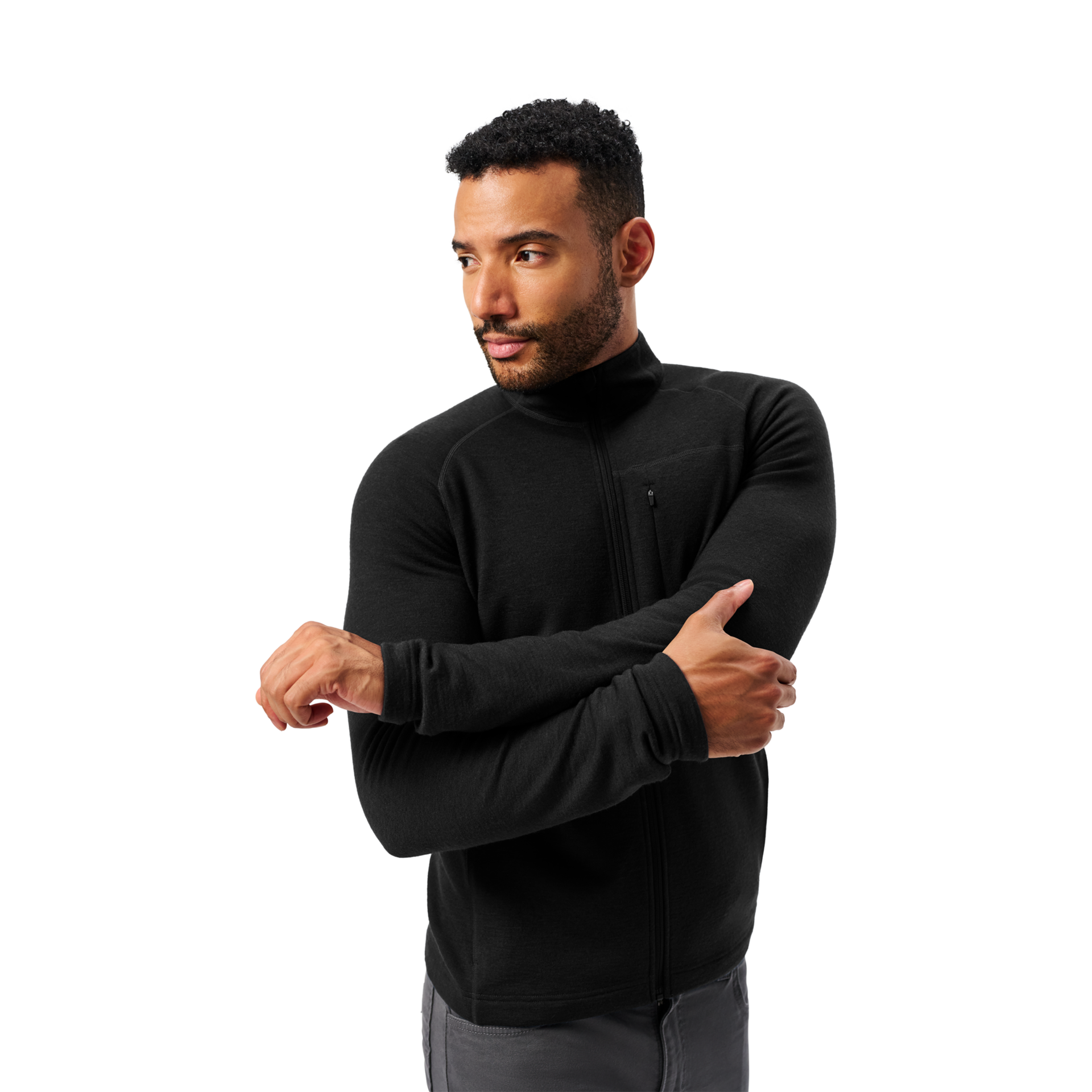 Men&rsquo;s Merino 310 Full-Zip, Black, large