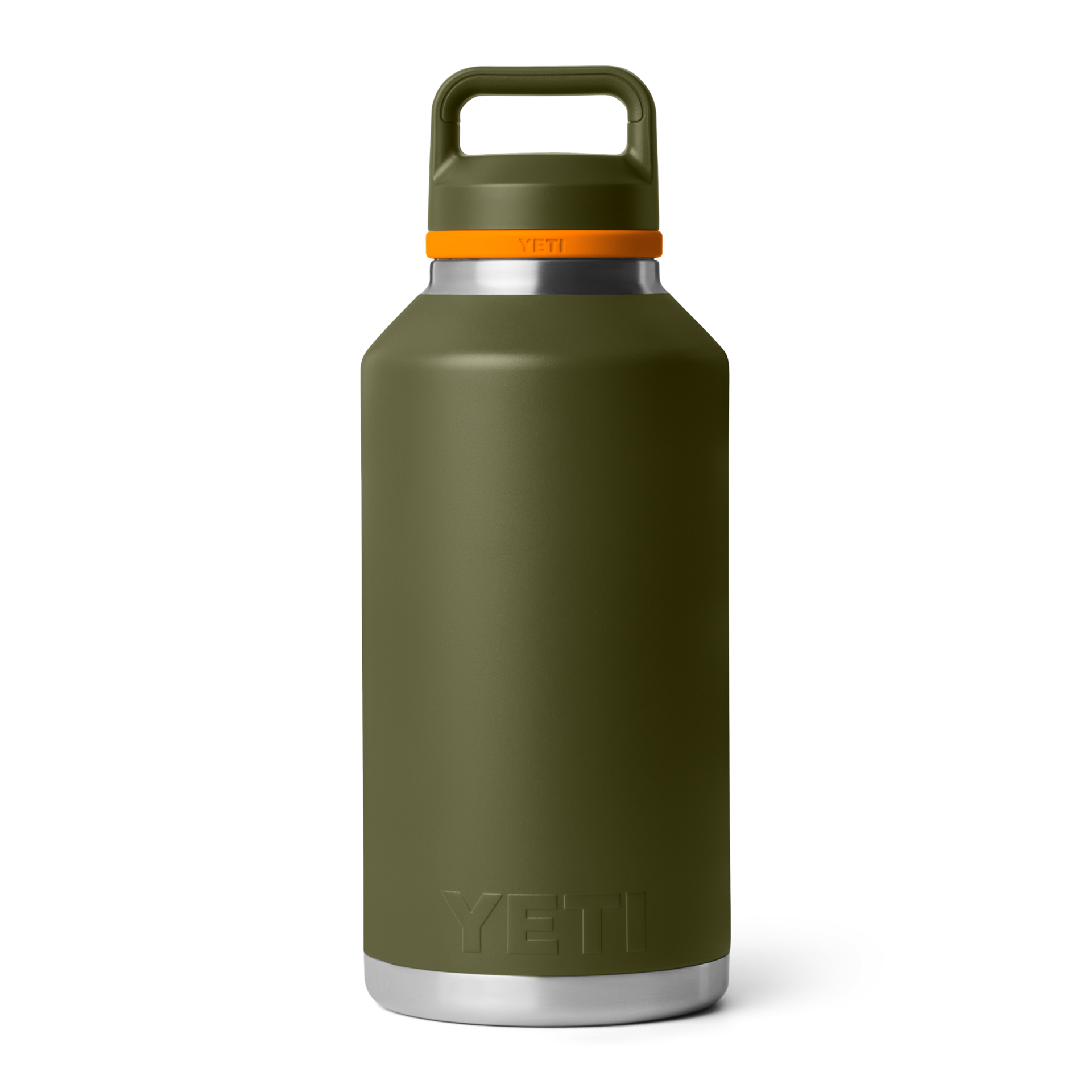 64 oz Water Bottle, Olive/King Crab Orange, large