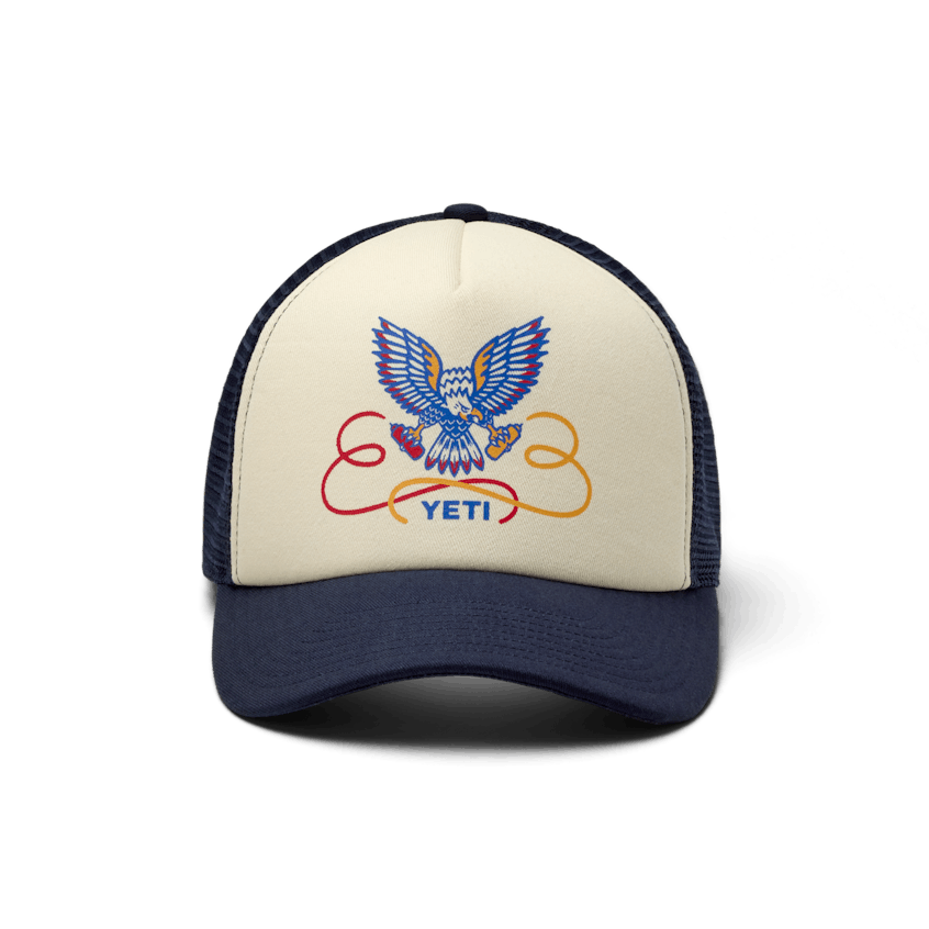 Mid Pro Trucker Hat, Navy, large