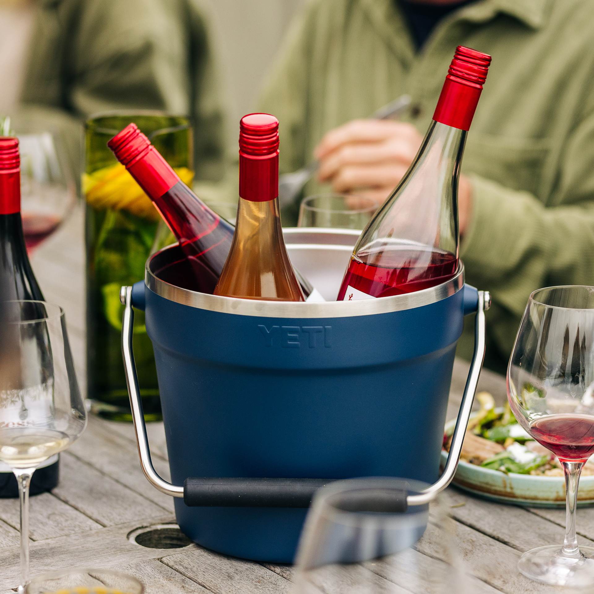 Beverage Bucket, White, large