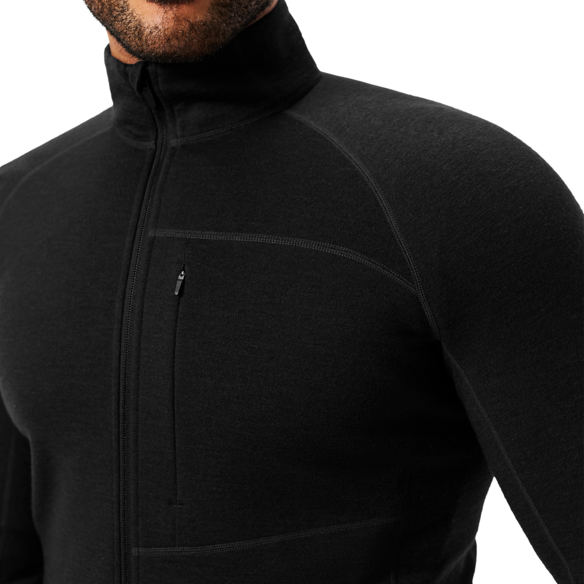 Men&rsquo;s Merino 310 Full-Zip, Black, large