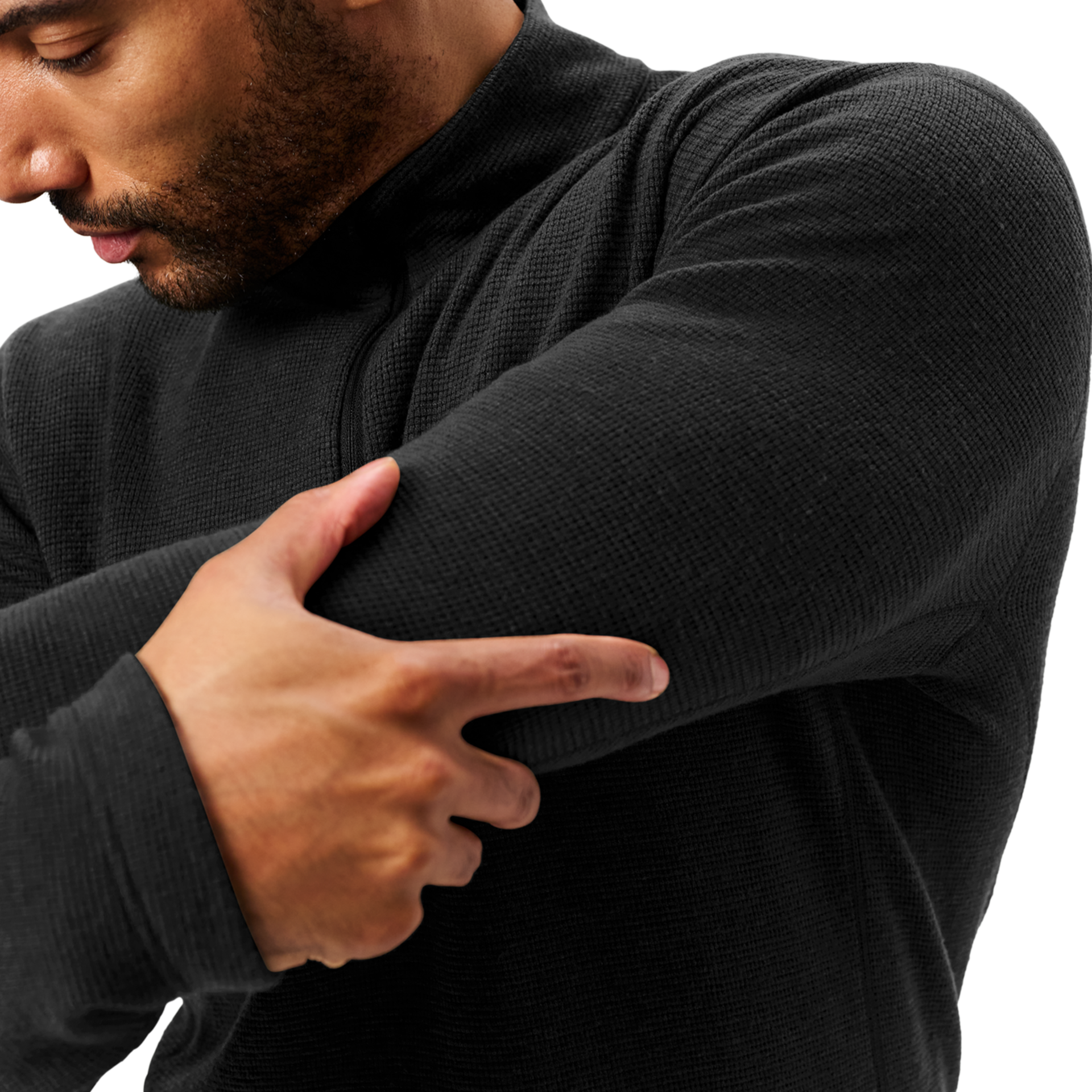 Men&rsquo;s Merino 250 Quarter-Zip, Black, large