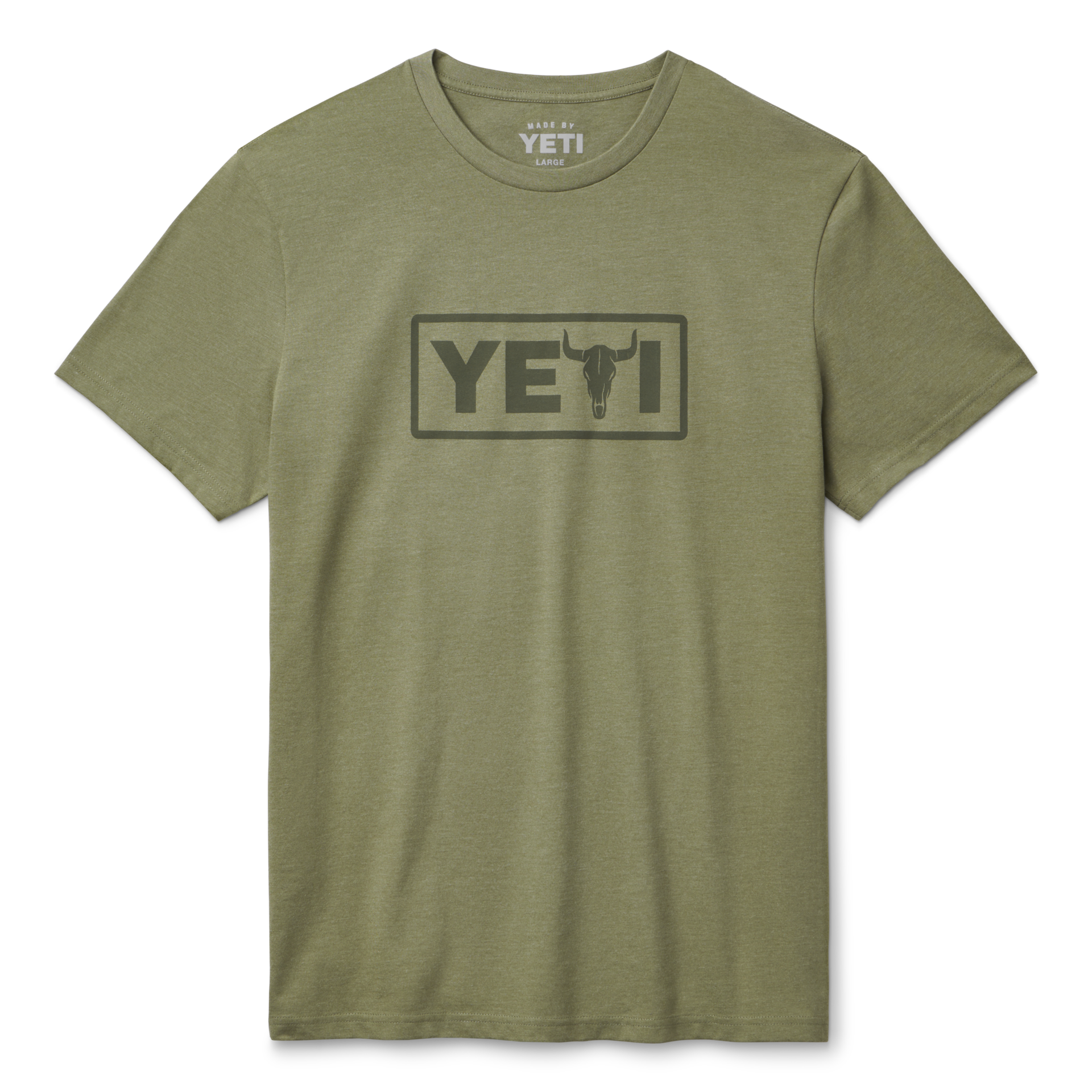 Short Sleeve T-Shirt, Heather Olive, large