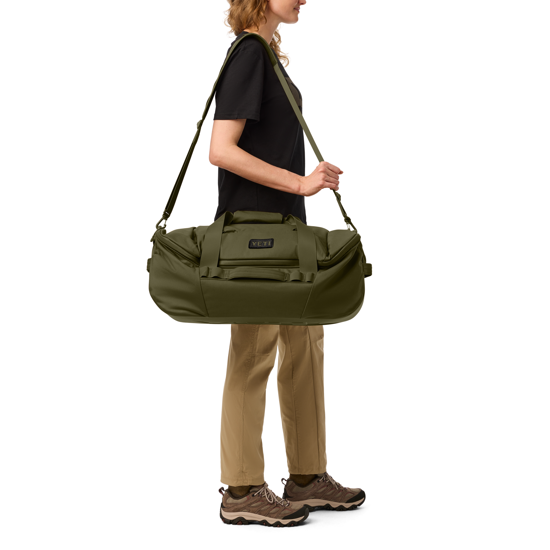 60L Travel Duffel, Olive, large