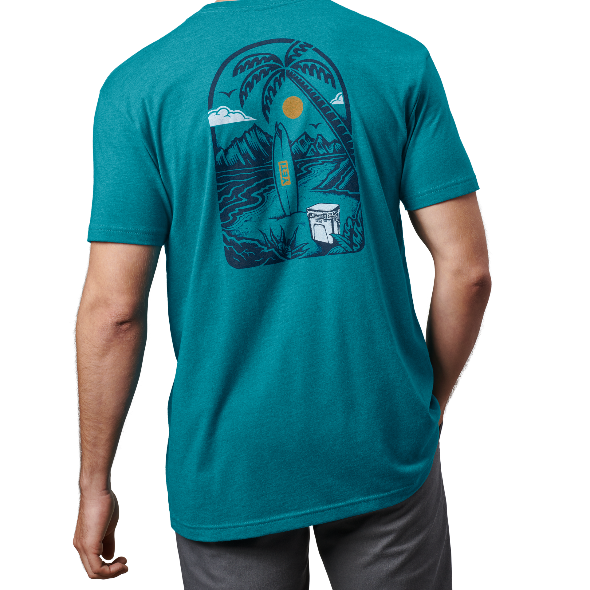 Short Sleeve T-Shirt, Teal, large
