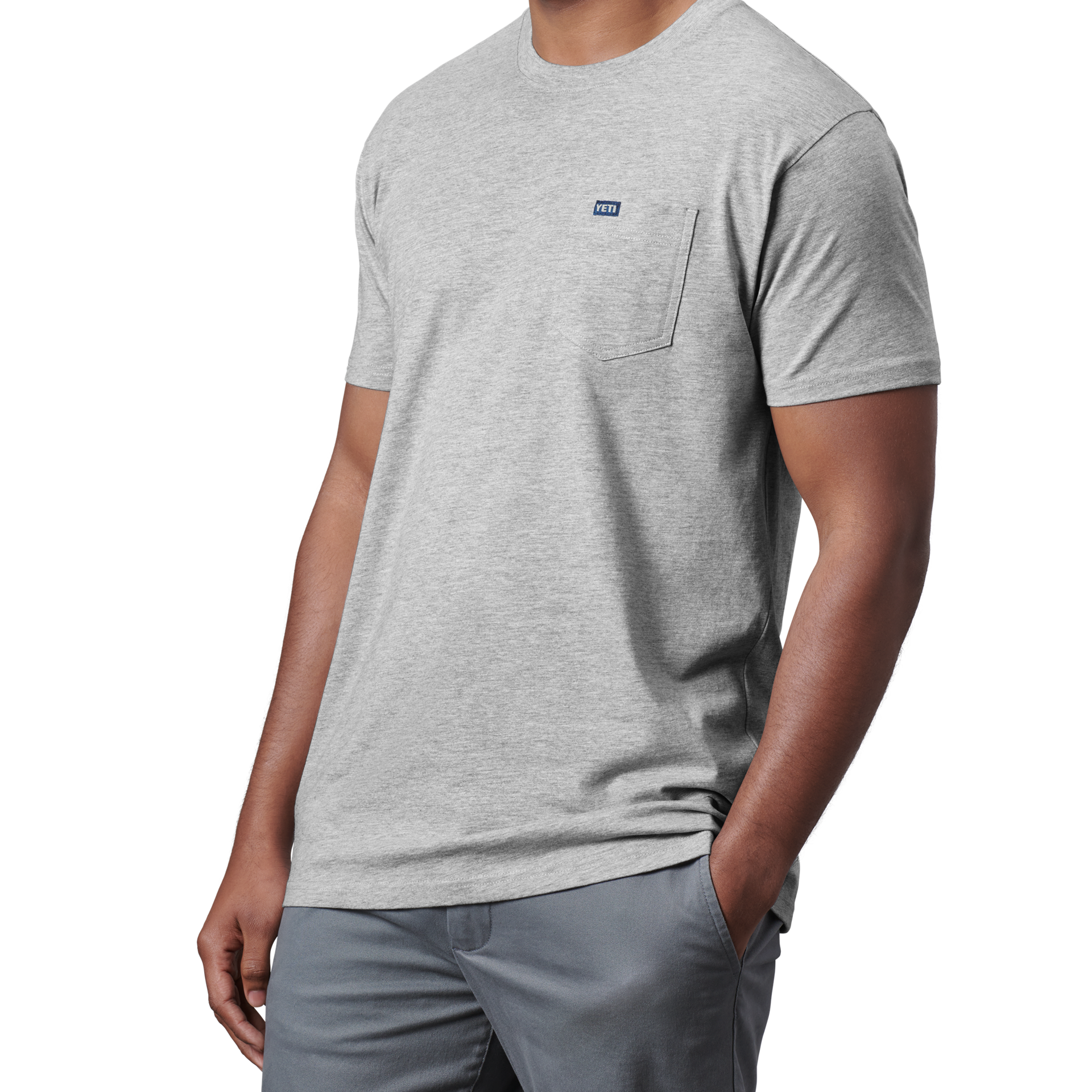 Short Sleeve T-Shirt, Heather Grey, large