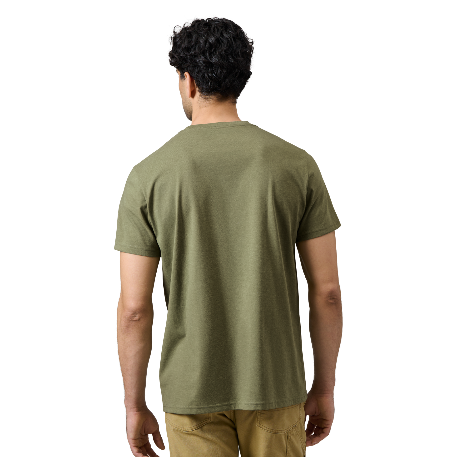 Short Sleeve T-Shirt, Heather Olive, large