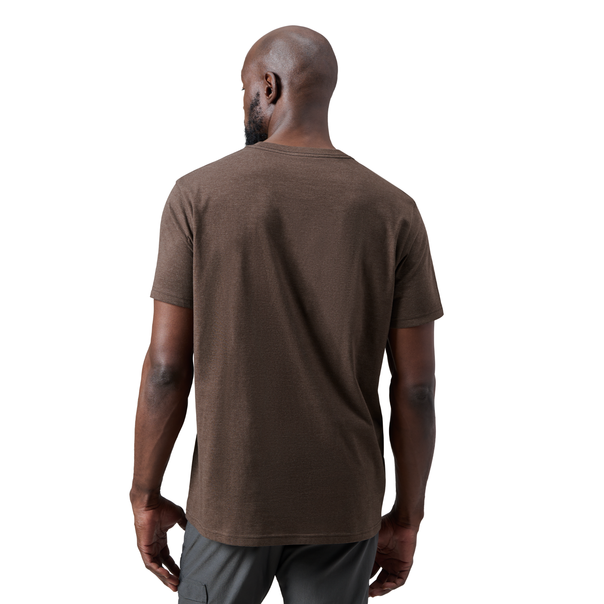 Short Sleeve T-Shirt, Heather Espresso, large