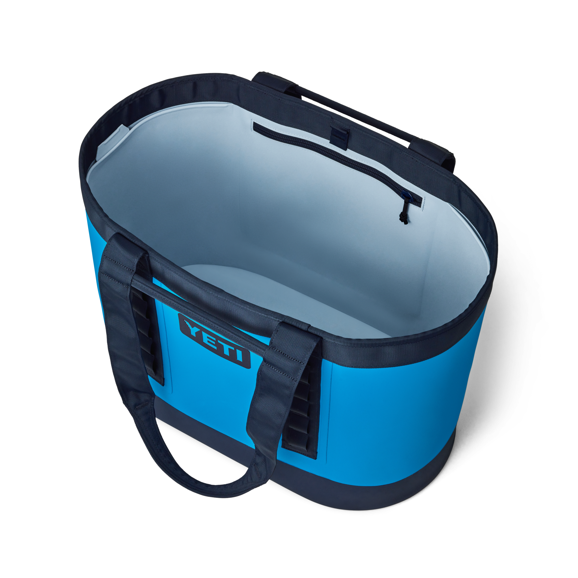 50 Carryall Tote Bag, Navy/ Big Wave Blue, card