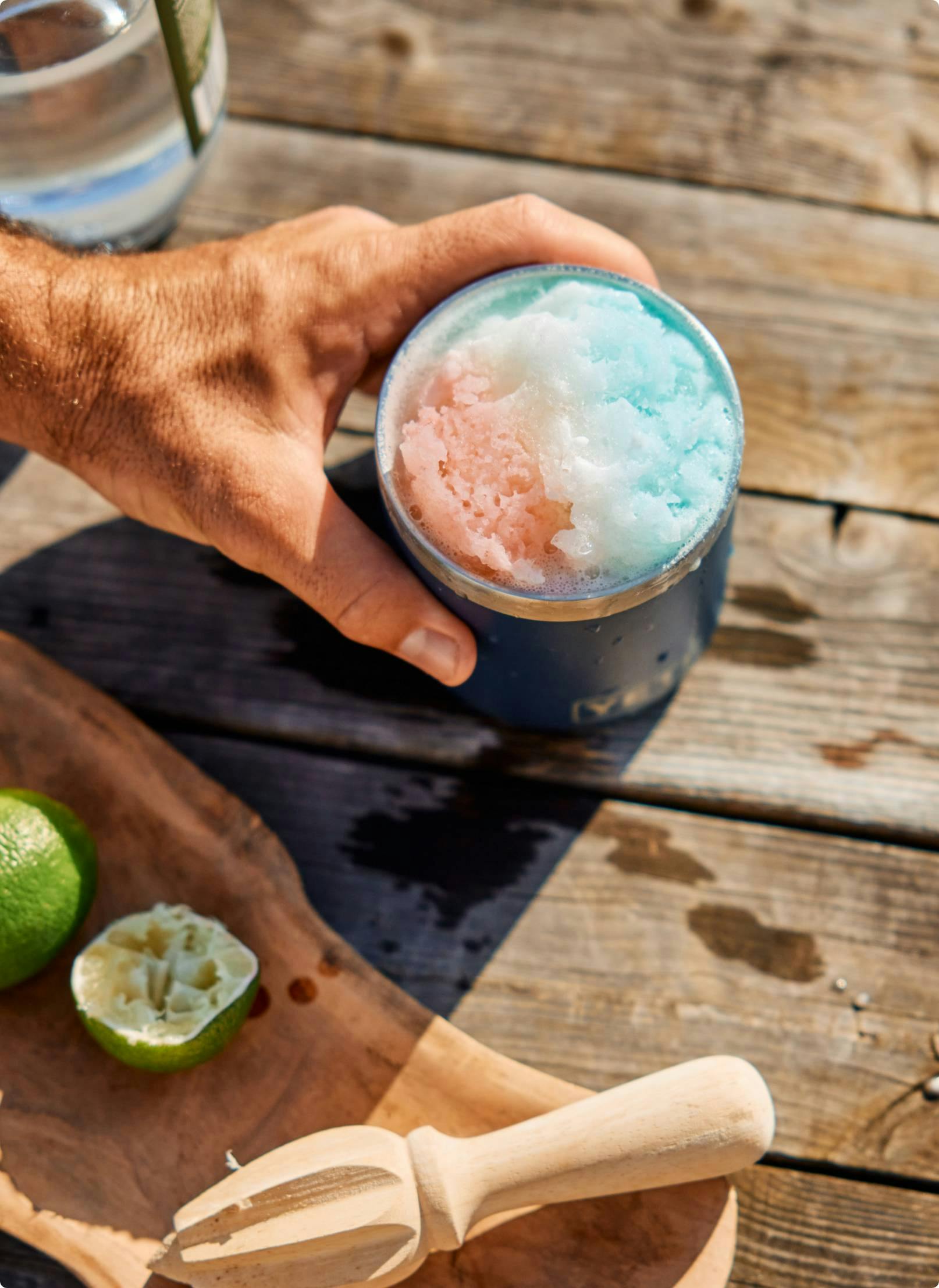 bomb pop & tonic cocktail