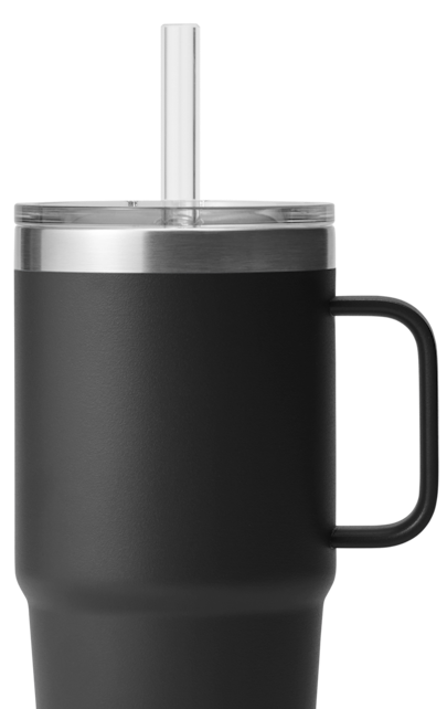 Vaso con sorbete de 25 oz (750 ml), Negro, large
