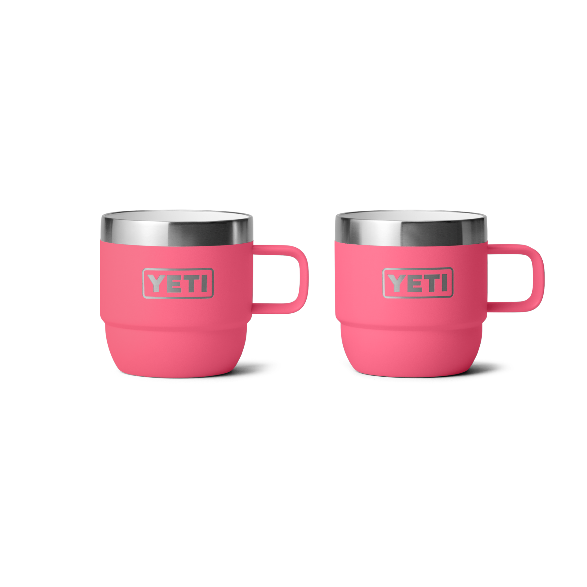 6 oz Stackable Mugs, Tropical Pink, large