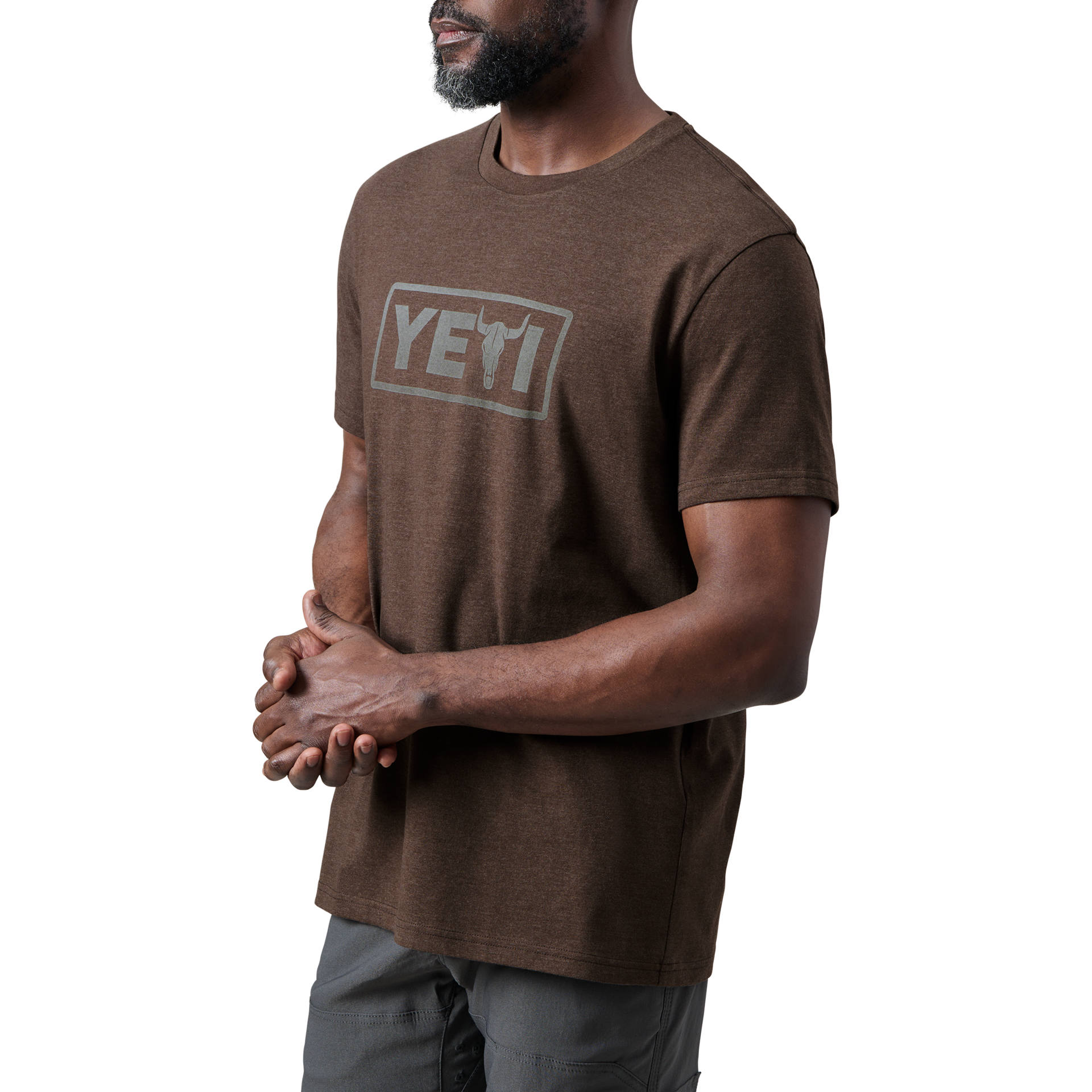 Short Sleeve T-Shirt, Heather Espresso, large