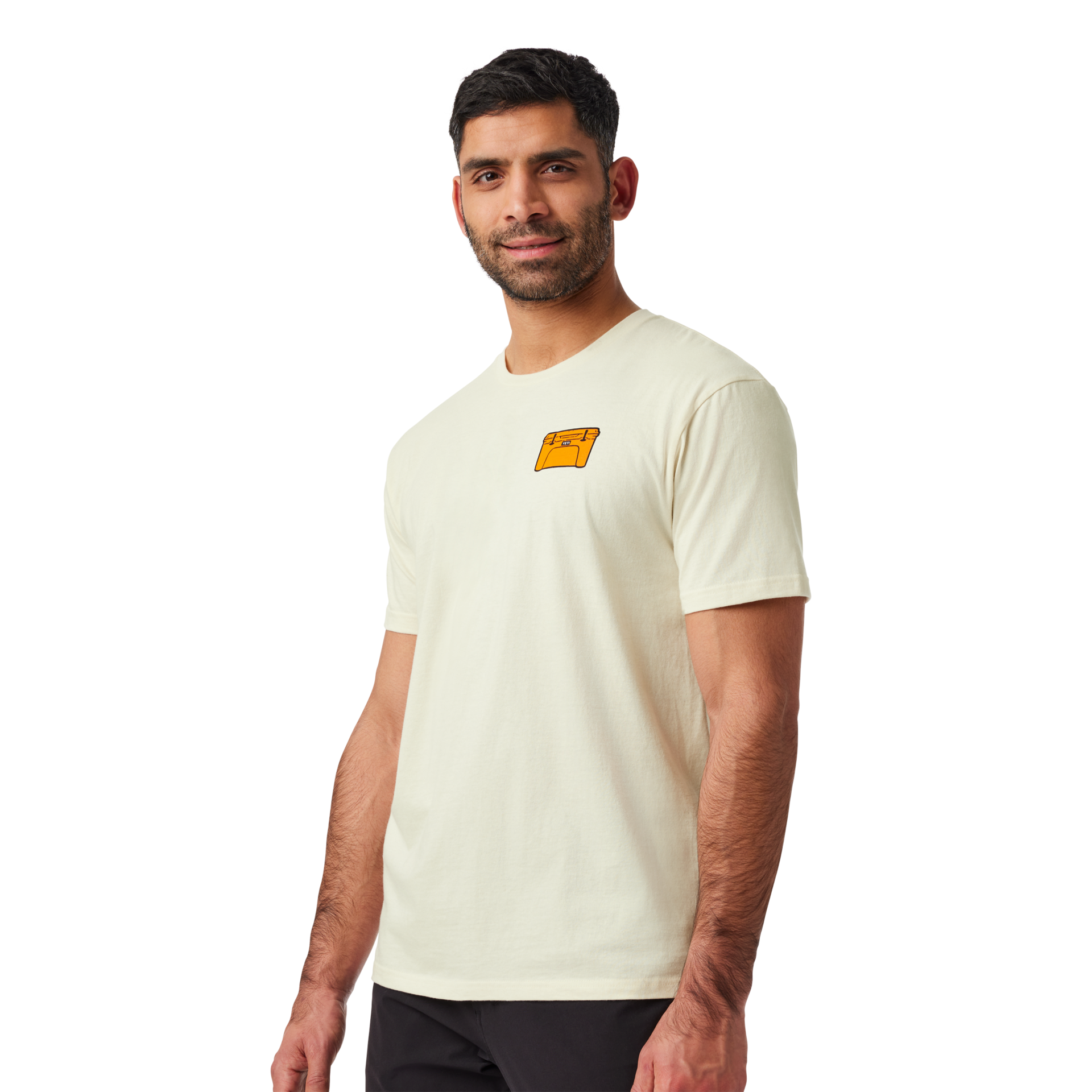 T-shirt &agrave; Manches Courtes, Naturel, large