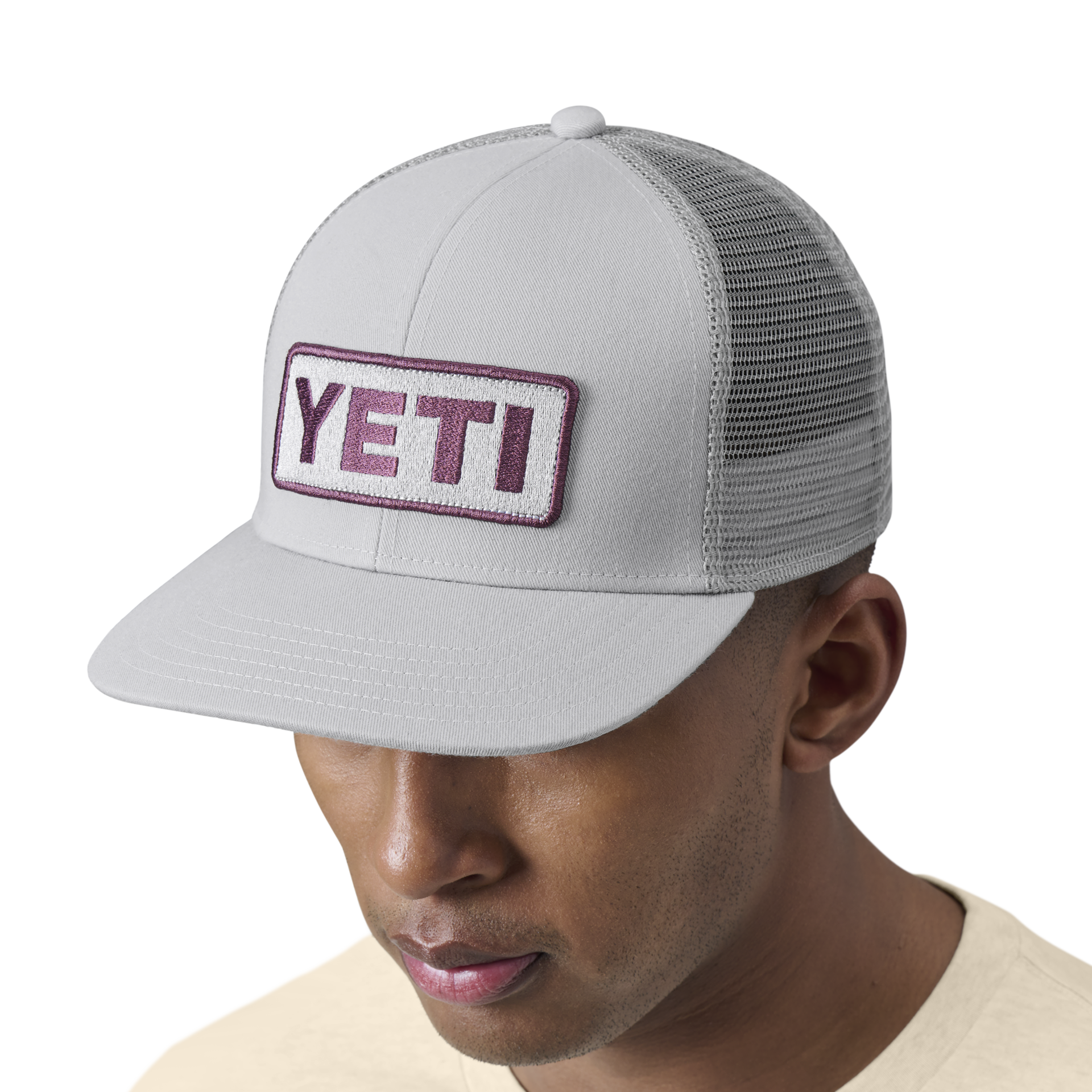 Mid Pro Trucker Hat, Grey, large