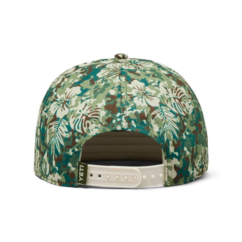 Mid Pro Flat Brim Hat, Hibiscus, large