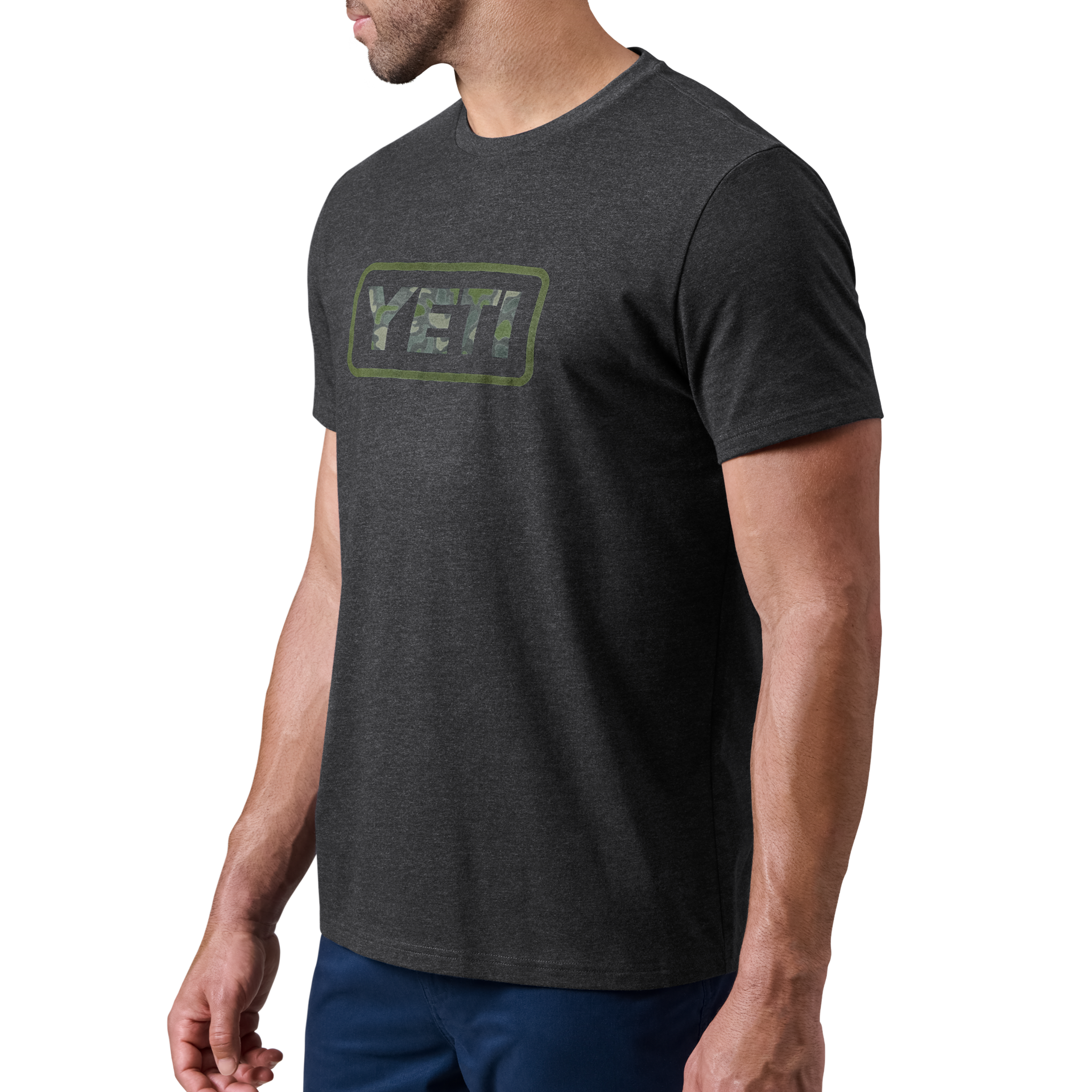 Short Sleeve T-Shirt, Heather Charcoal, large