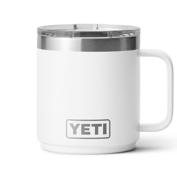 Taza apilable de 10 oz (295 ml), Blanco, card