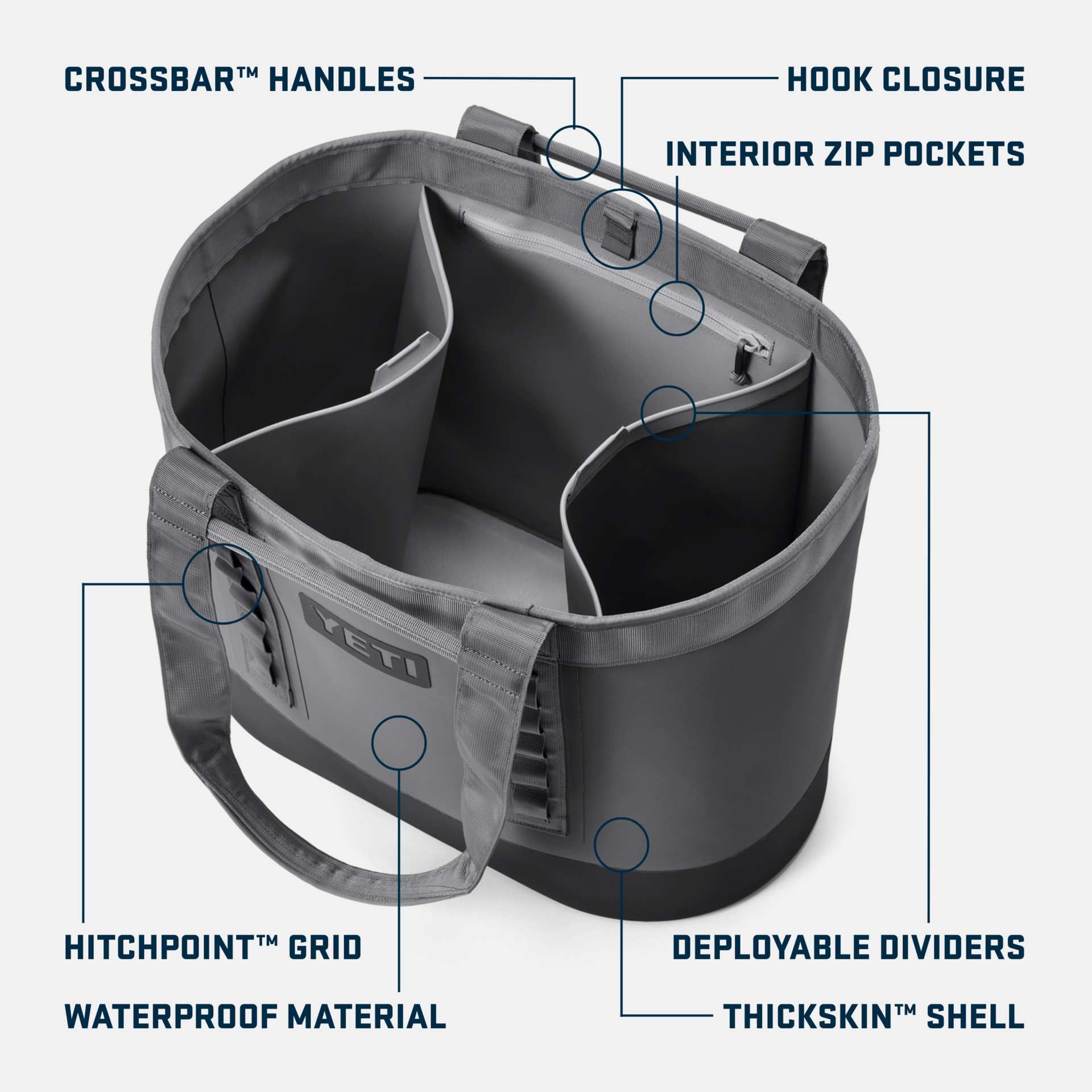 50 Carryall Tote Bag, Rescue Red, large