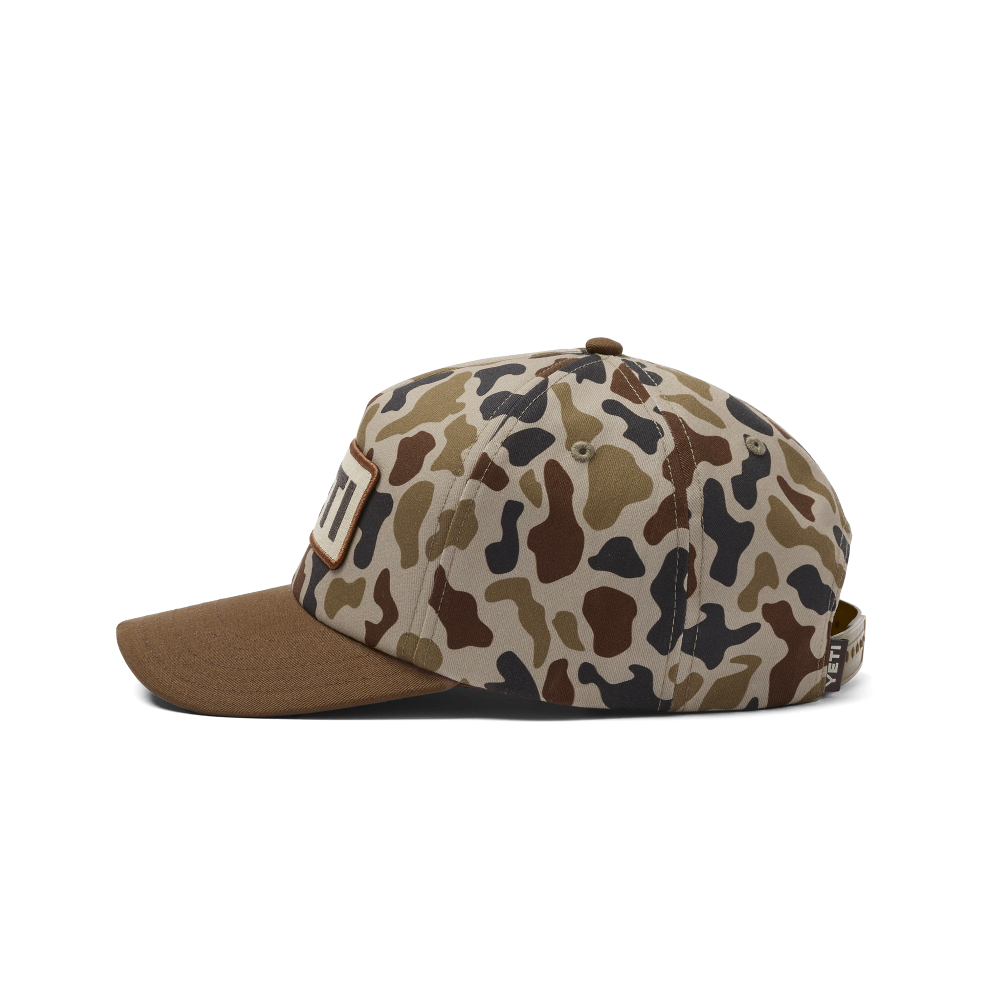 Mid Pro Flat Brim Hat, Wetlands Camo, large