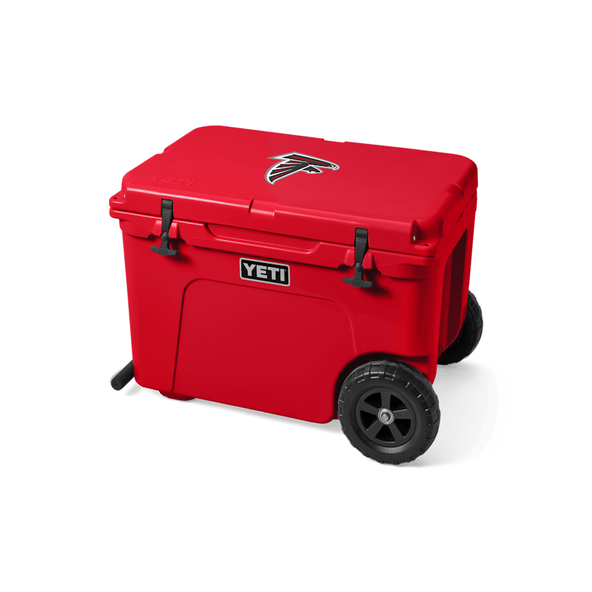 Tundra Haul® Wheeled Cooler, Rojo rescate, large