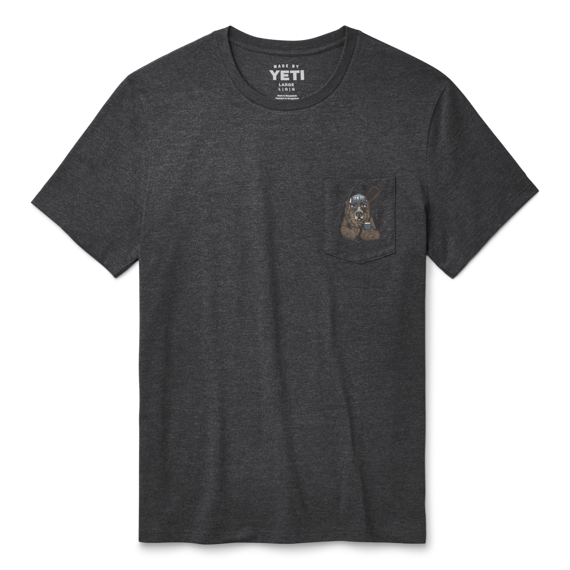 Short Sleeve T-Shirt, Heather Charcoal, large