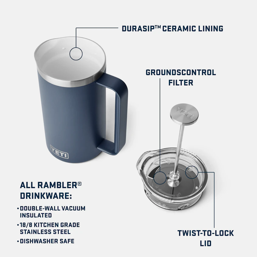 French Press: YETI 34oz Coffee Press