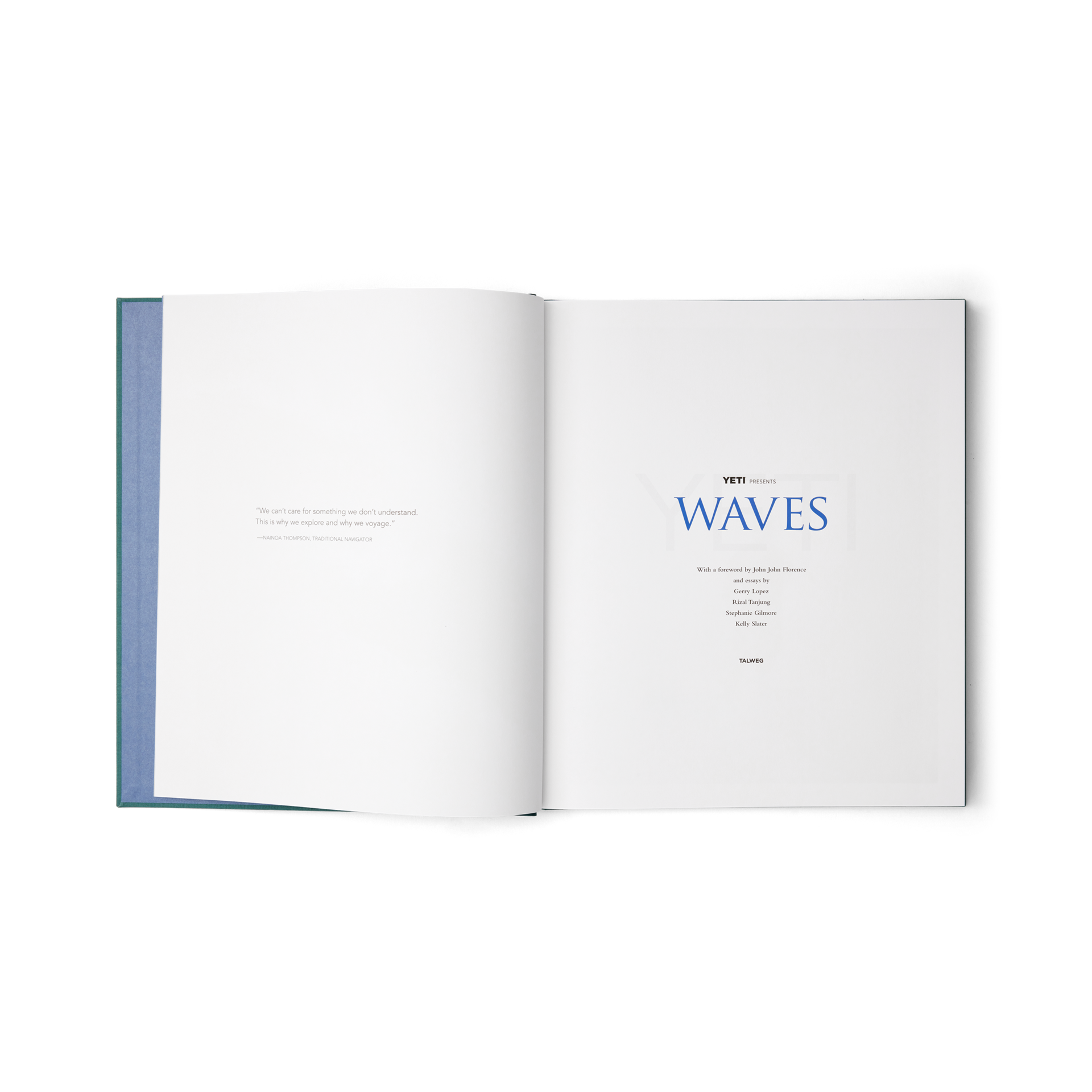 Livre de table les Vagues, Waves Book, large