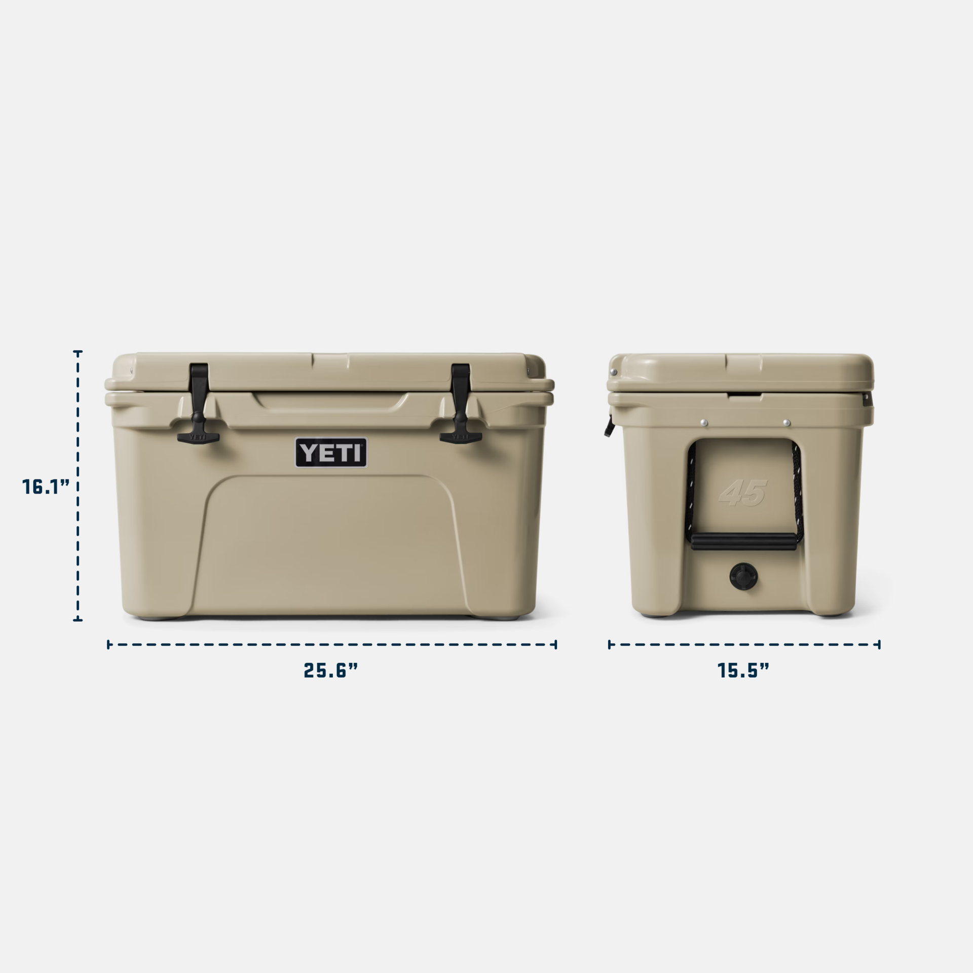 45 Hard Cooler, Tan, large