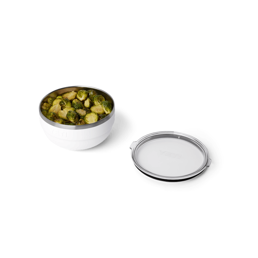 2 QT Insulated Bowl, White, large