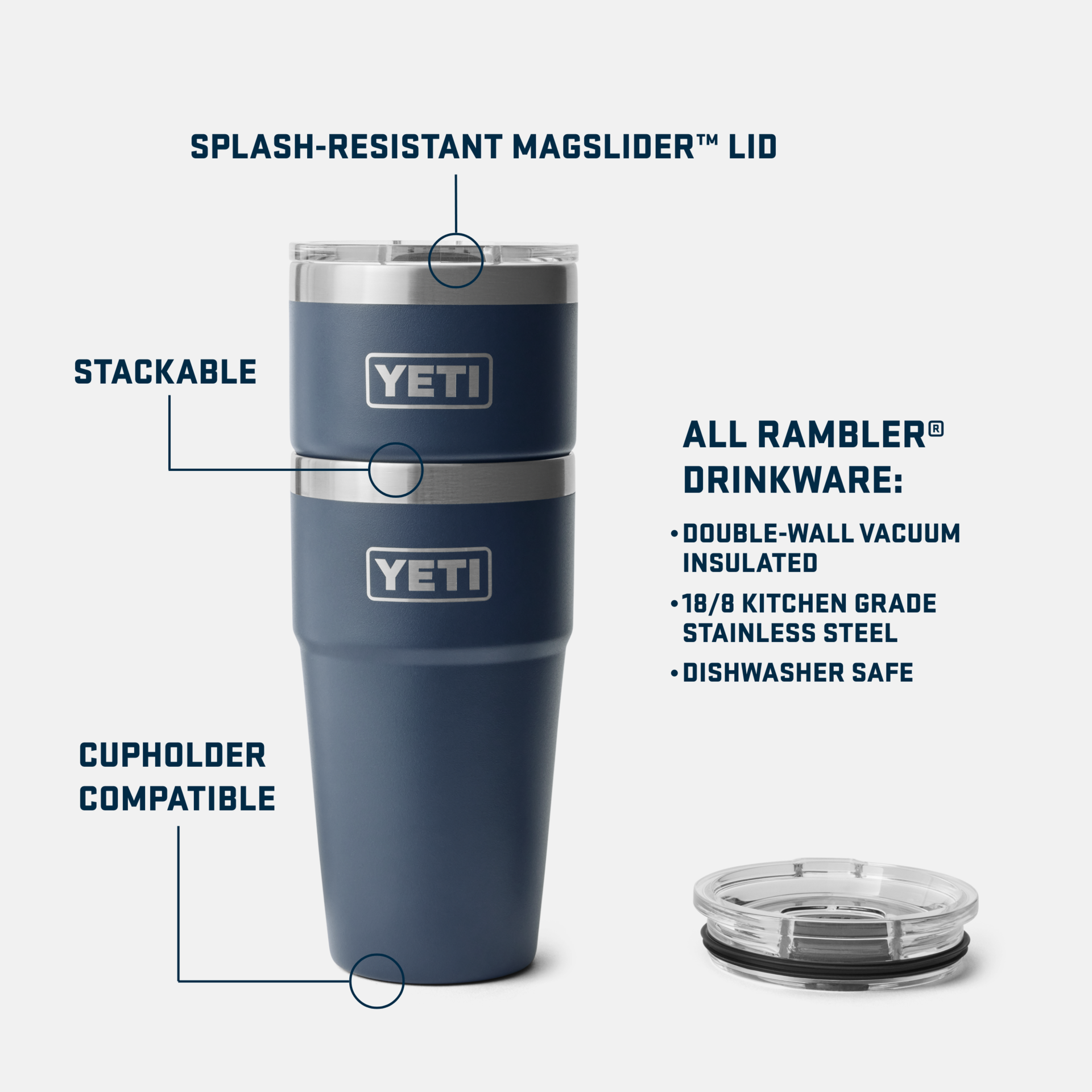 4個組 YETI イエティ Rambler 20-oz. タンブラー 保冷 新品未使用 ポイント3倍!4日20時28時間YETI イエティー ランブラー