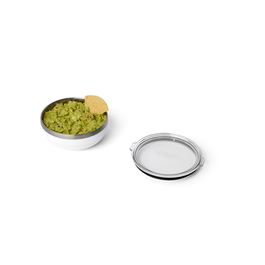 0.7 QT Insulated Low Bowl, White, large