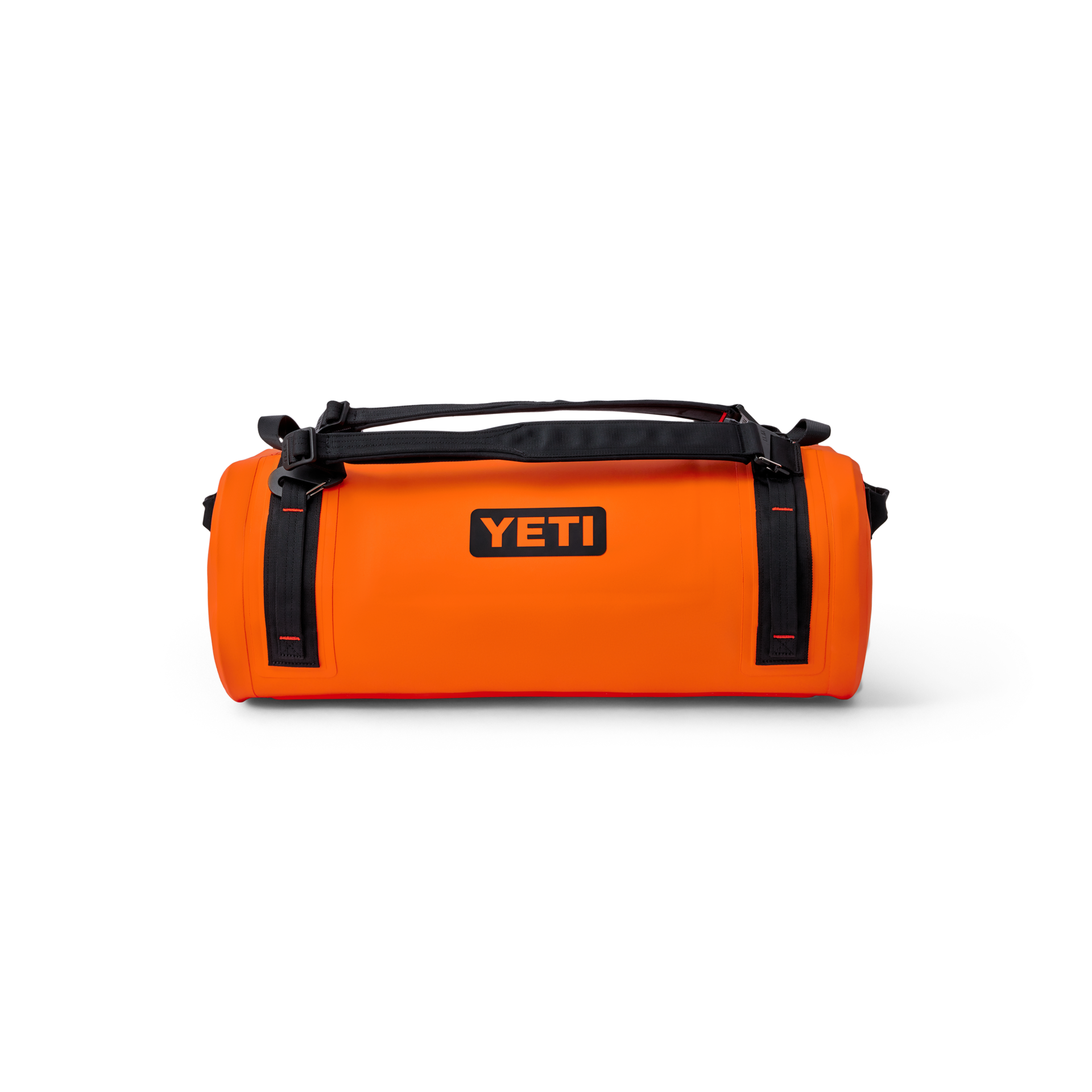50L Waterproof Duffel, Orange/ Black, large