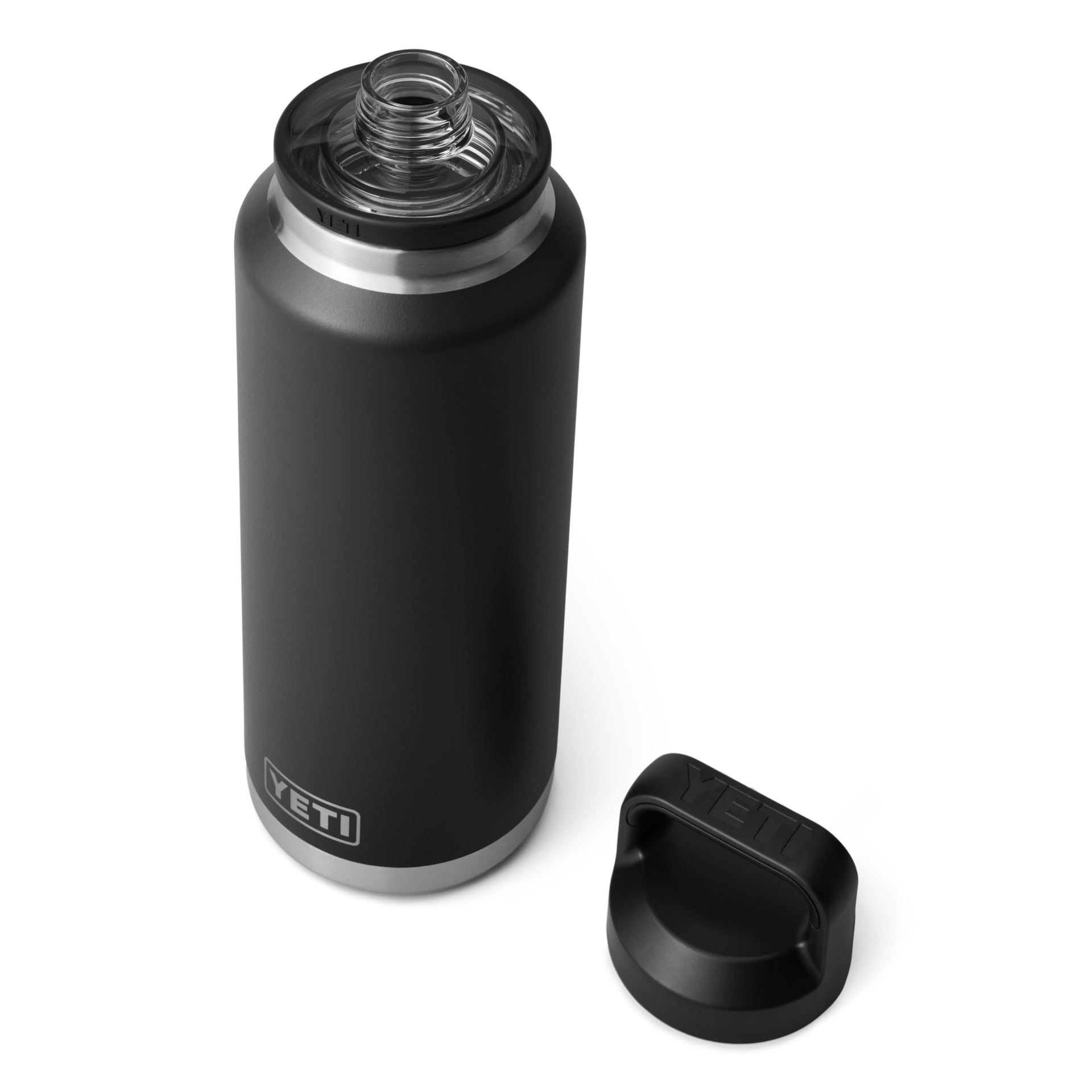 46 oz Water Bottle, Black, card