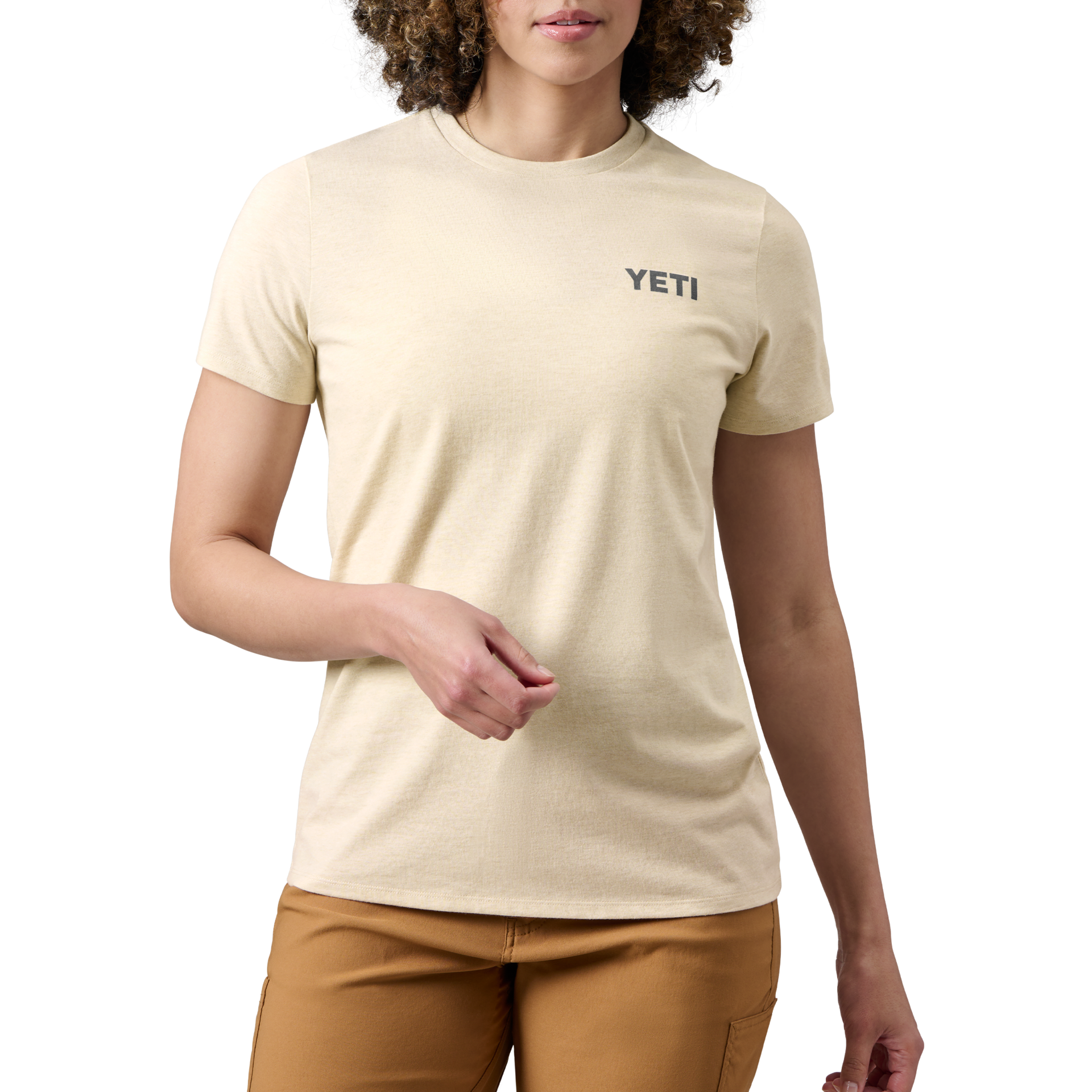 Short Sleeve T-Shirt, Heather Cream, large