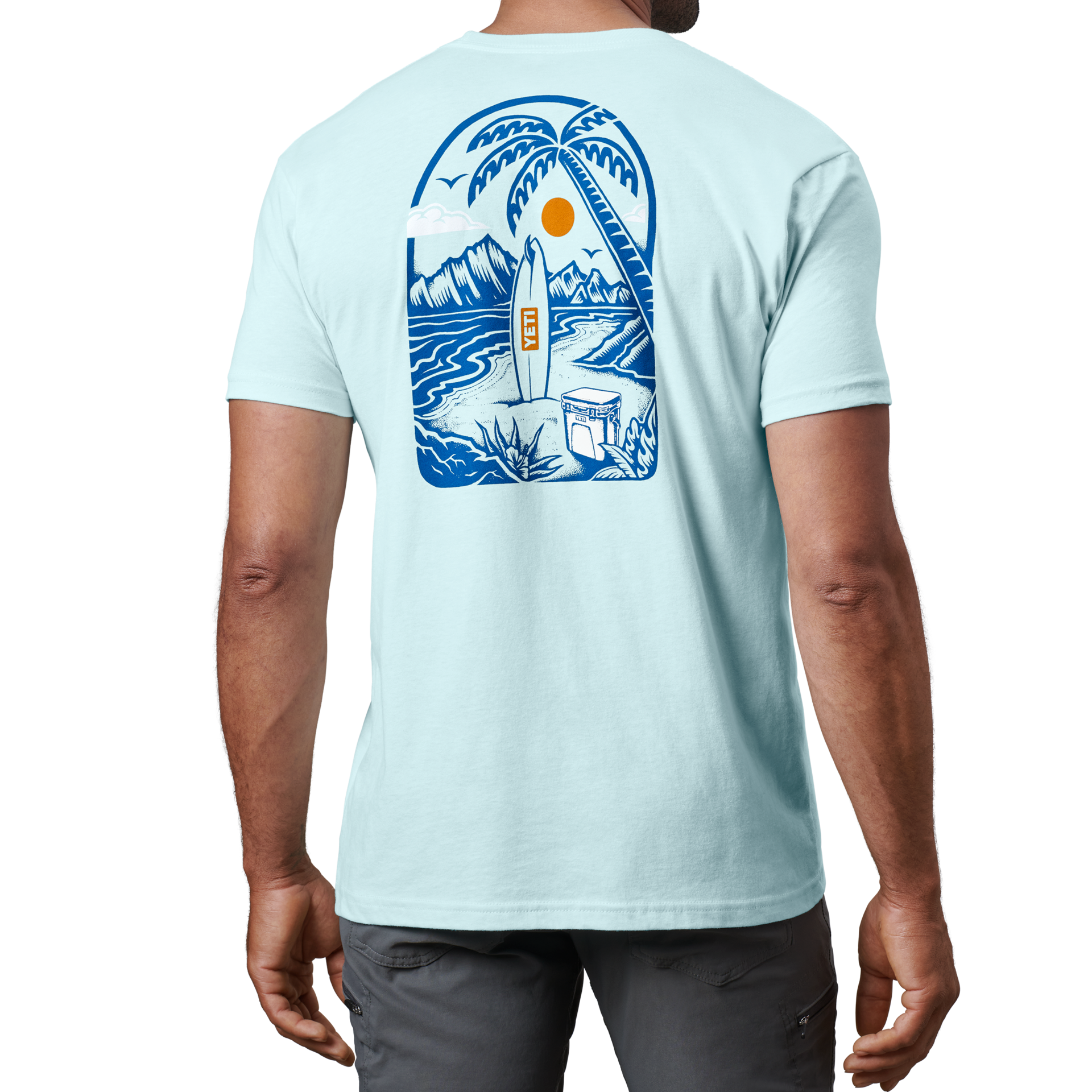 Short Sleeve T-Shirt, Light Blue, large